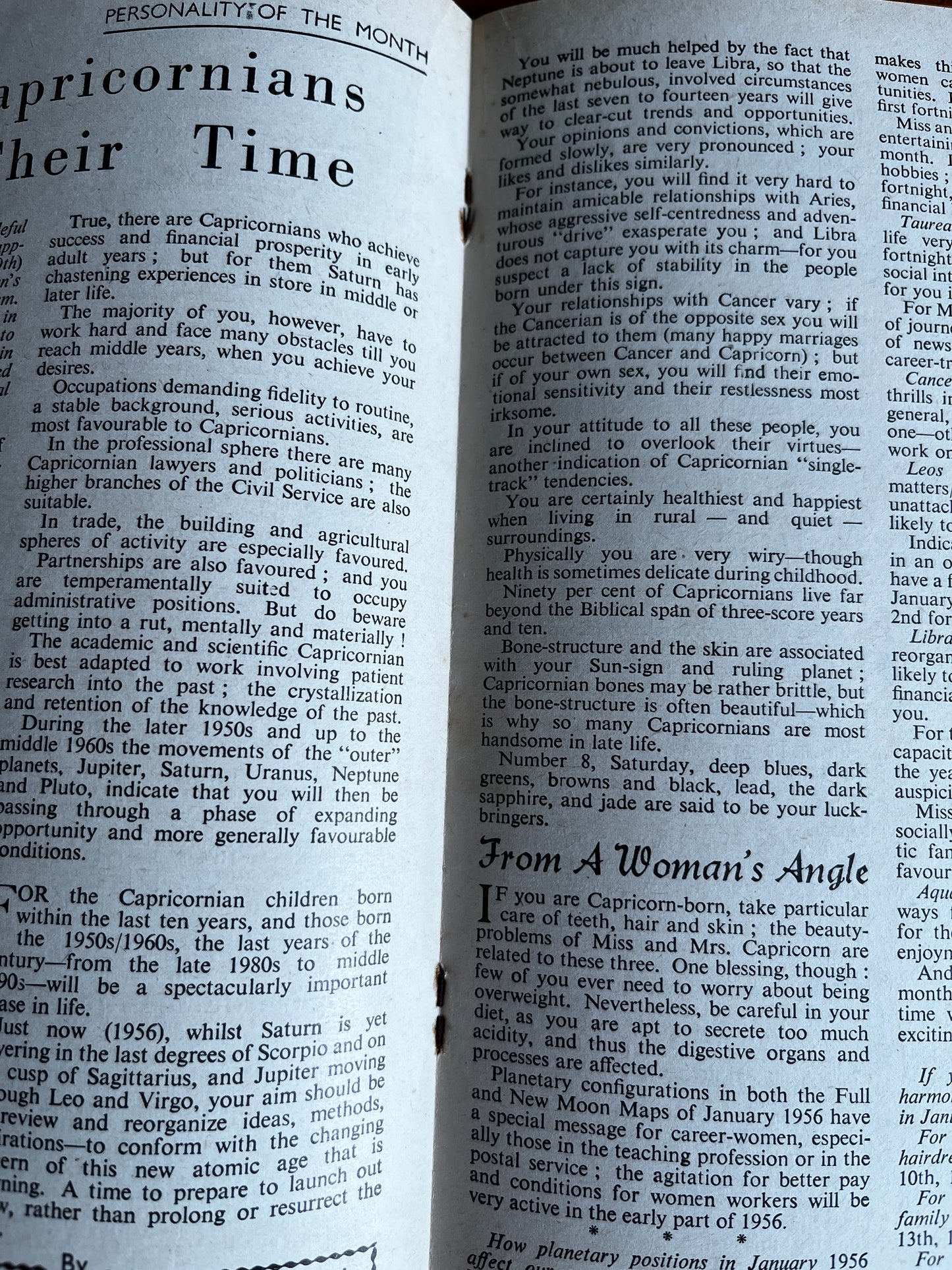 Prediction Magazine - January 1956 (RARE)