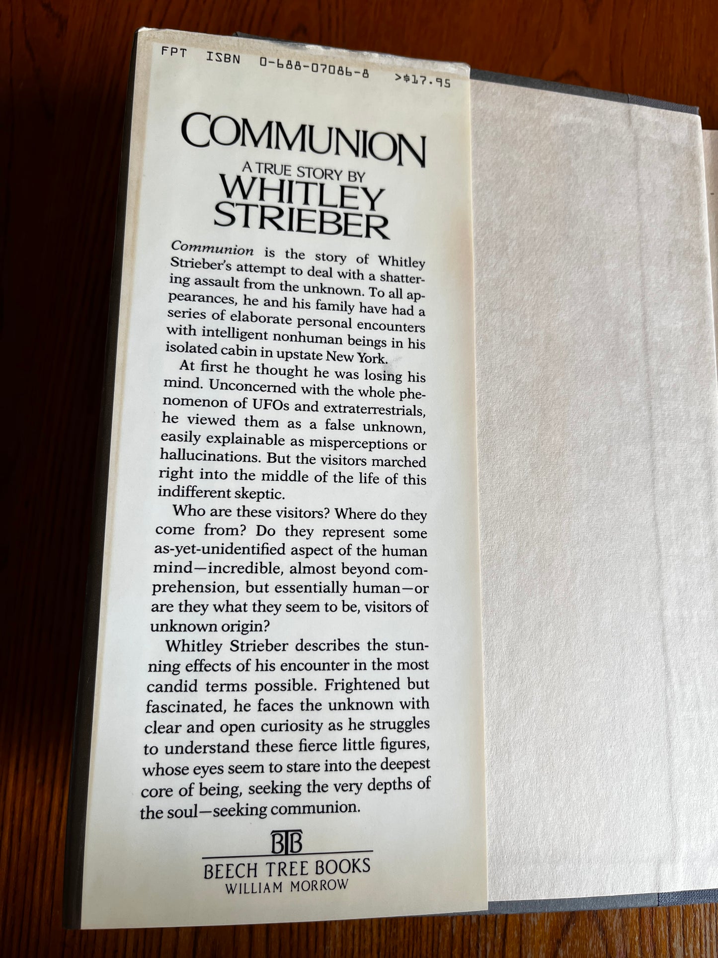 Communion - Whitley Strieber (First Edition)