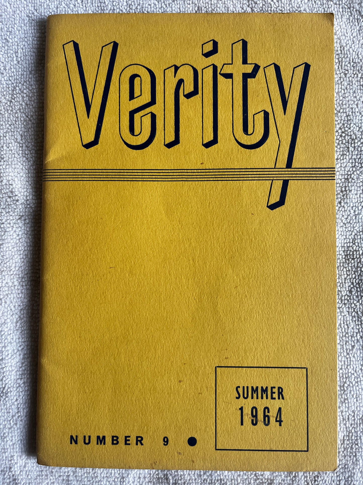 Verity Issue 9 - Summer 1964