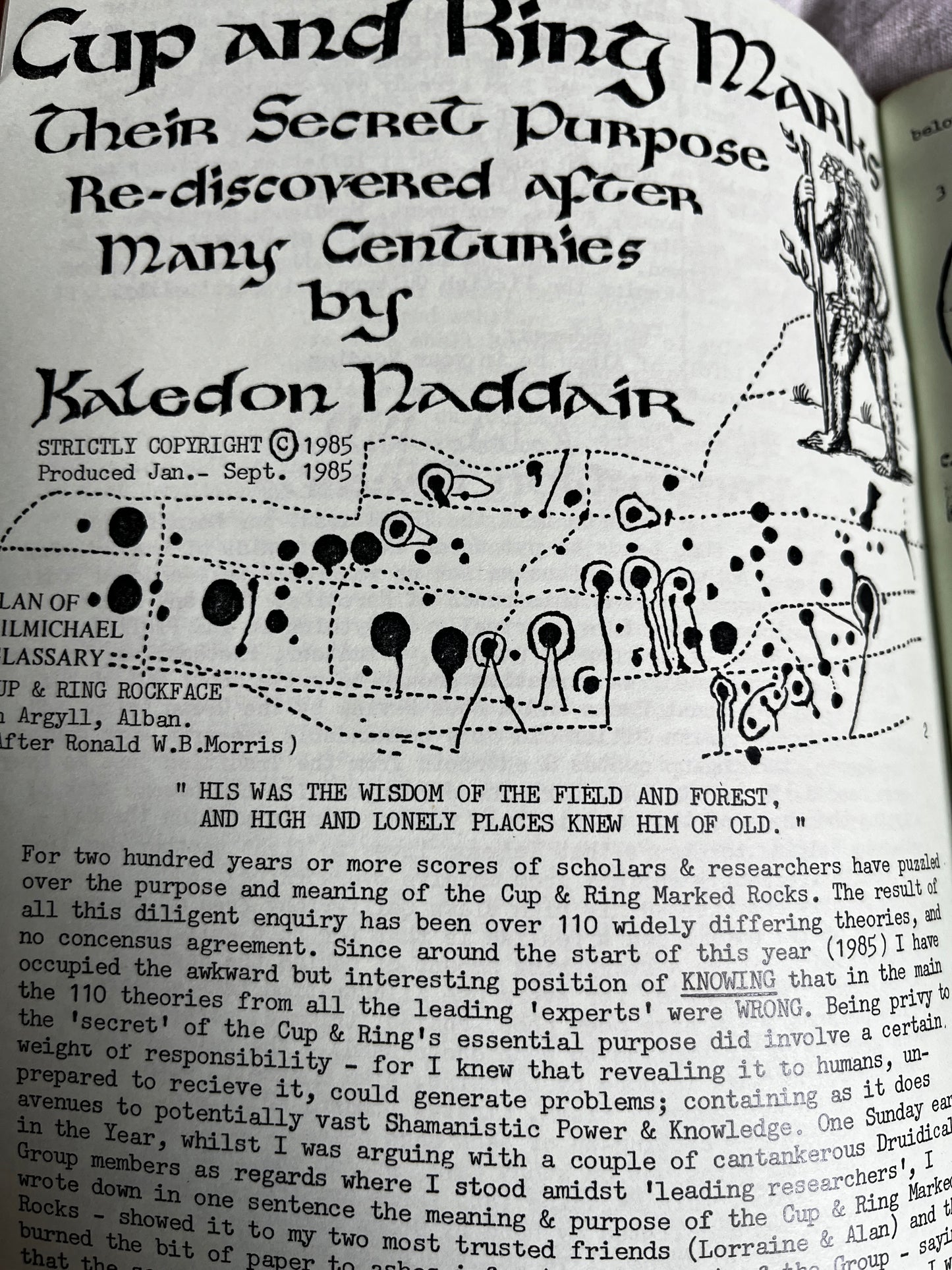 The Pictish Shaman - Kaledon Naddair (1985 RARE ZINE)