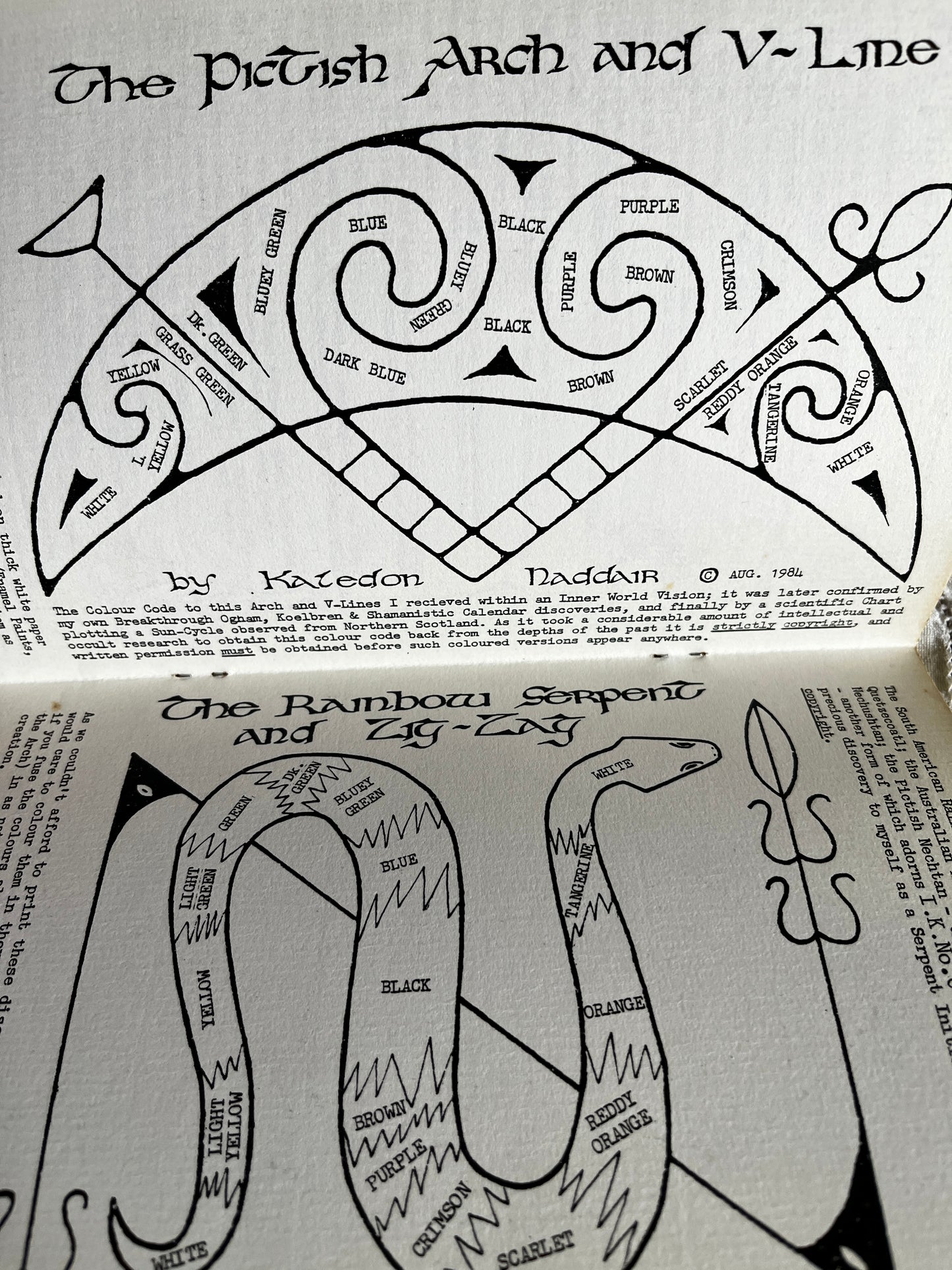 The Pictish Shaman - Kaledon Naddair (1985 RARE ZINE)
