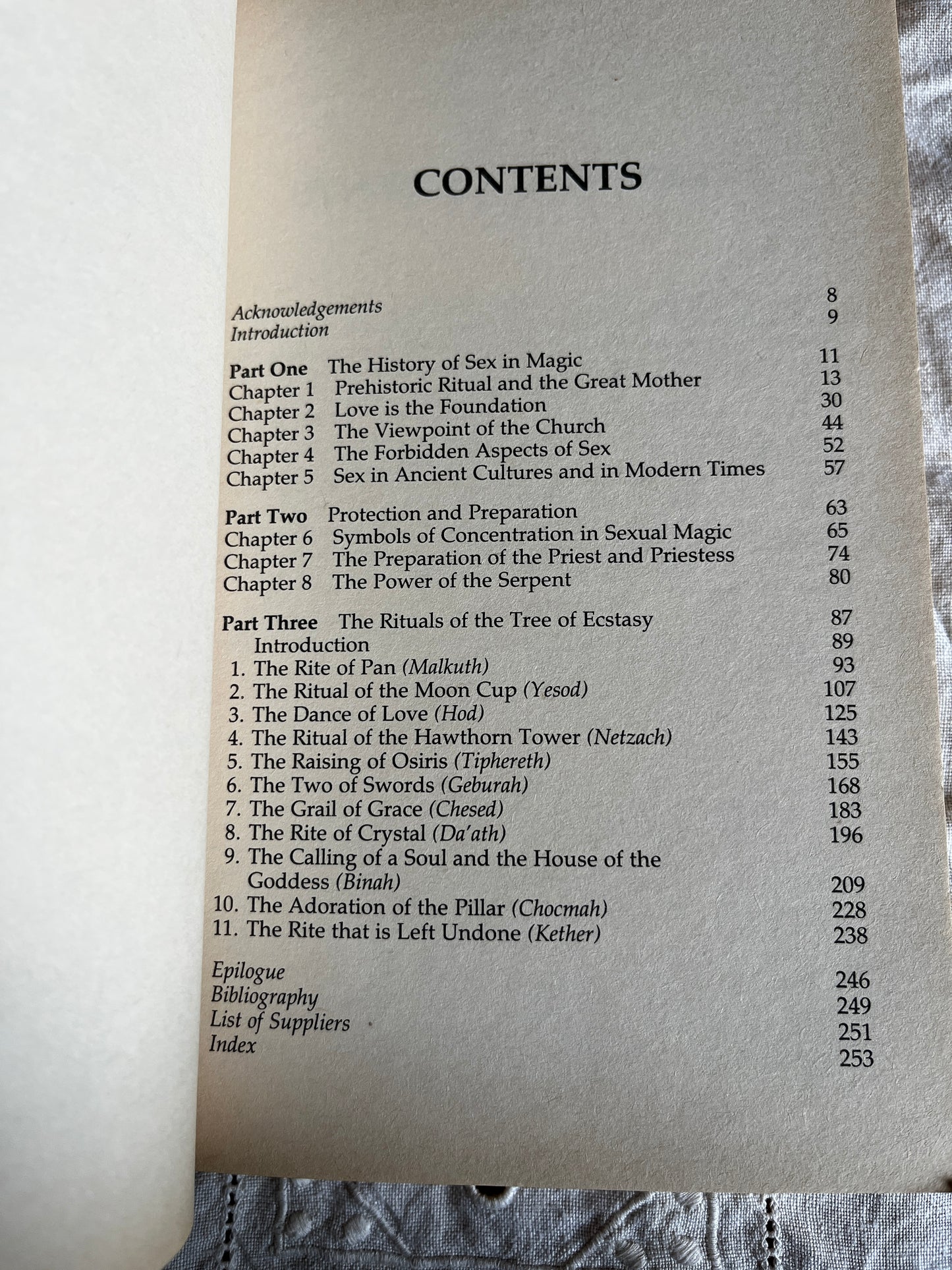 The Tree of Ecstasy: An Advanced Manual of Sexual Magic - Dolores Ashcroft-Nowicki (1991 First Edition)