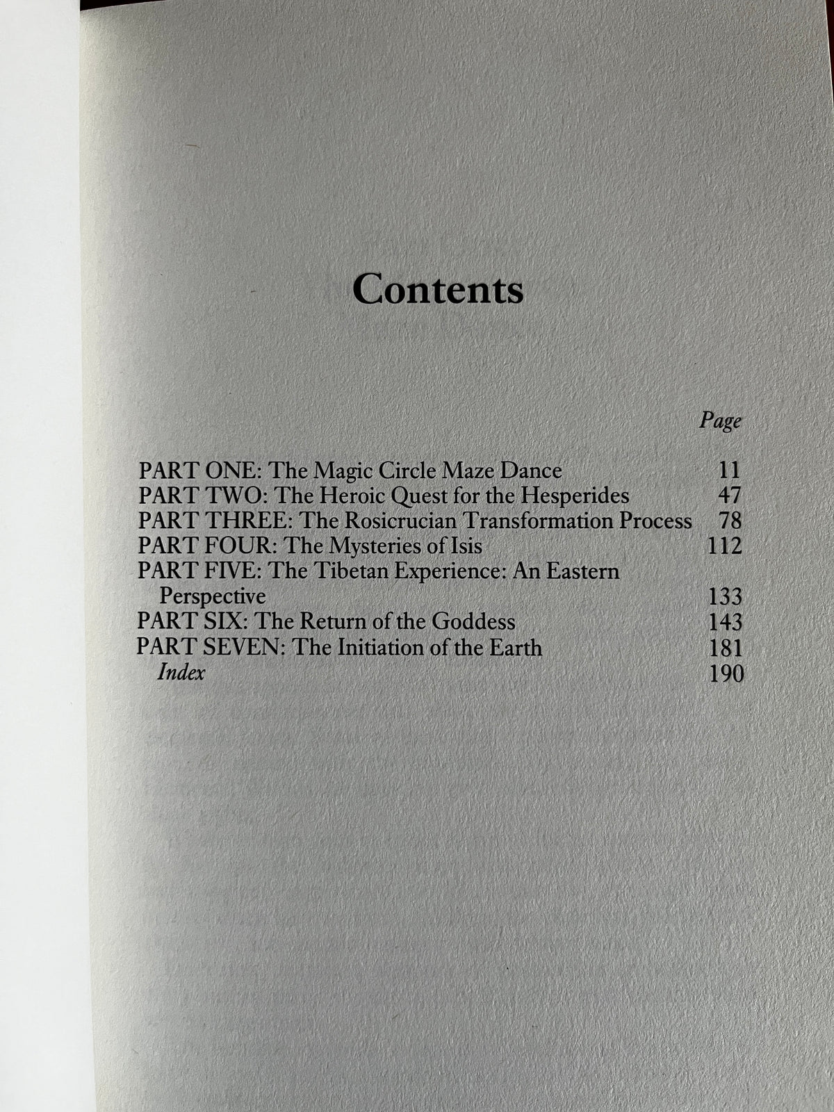 The Rose Cross and the Goddess: The Quest for the Eternal Feminine Principle - Gareth Knight (First Edition)