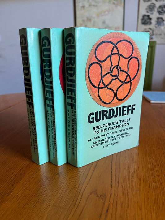 Gurdjieff - Beelzebub's Tales to his Grandson Trilogy (1974 First Thus Pocket-Sized Paperback Set)