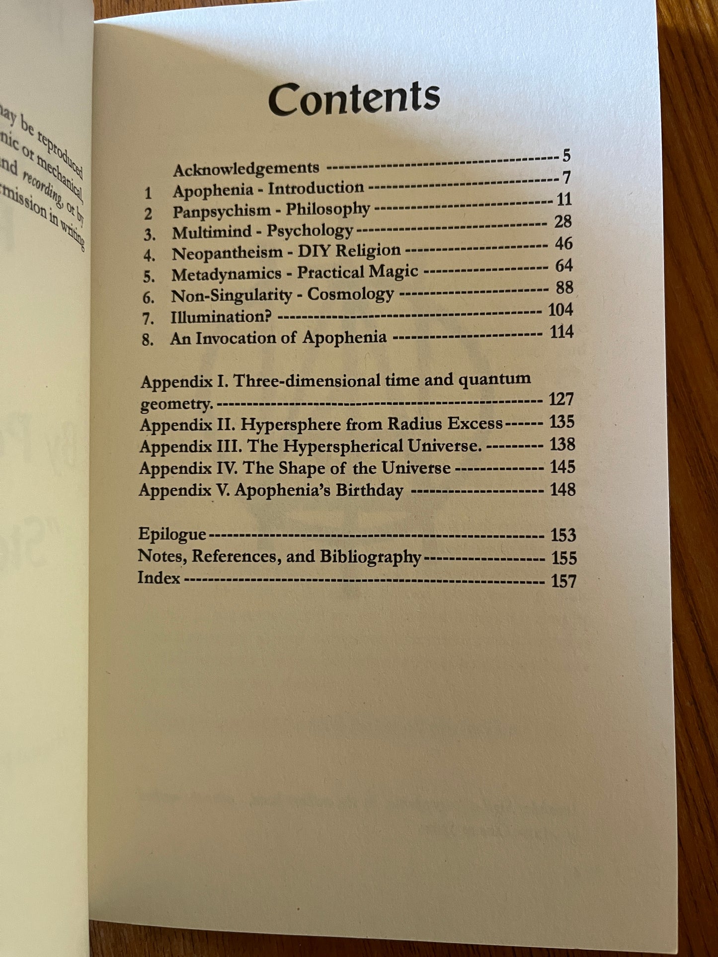 The Apophenion: A Chaos Magic Paradigm - Peter J Carroll (First Edition 2008)