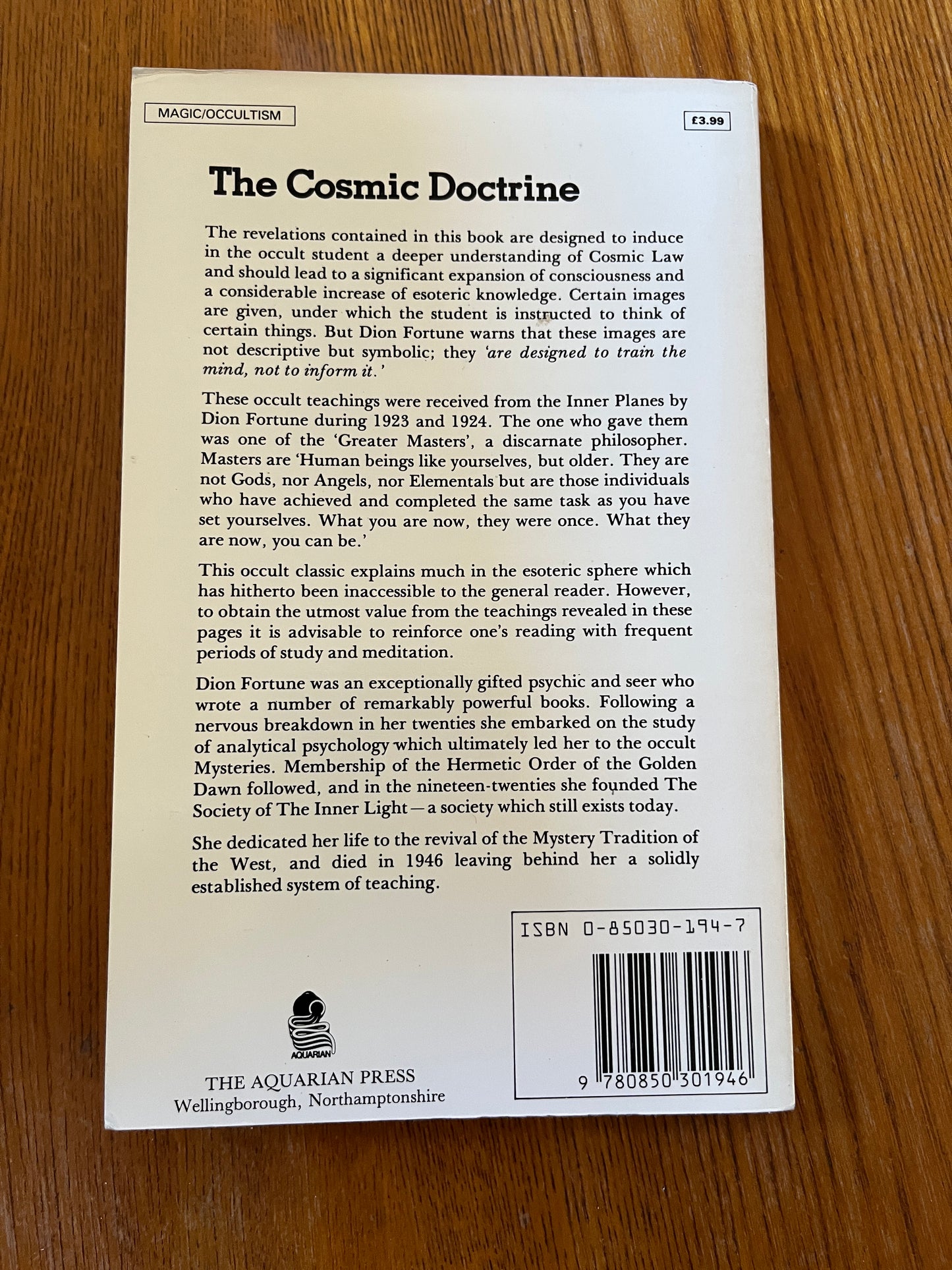 The Cosmic Doctrine - Dion Fortune