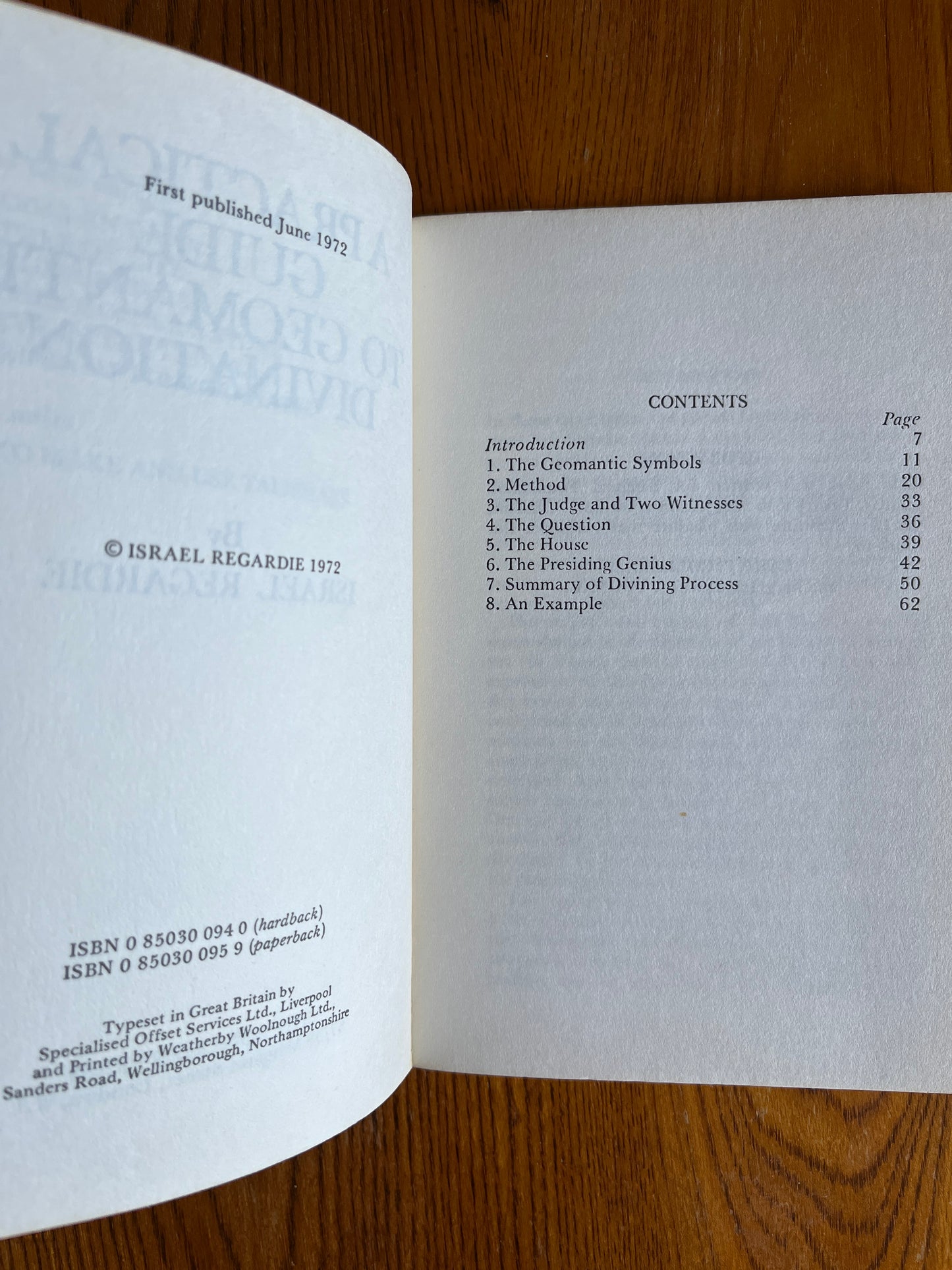 A Practical Guide to Geomantic Divination - Israel Regardie (First Edition)