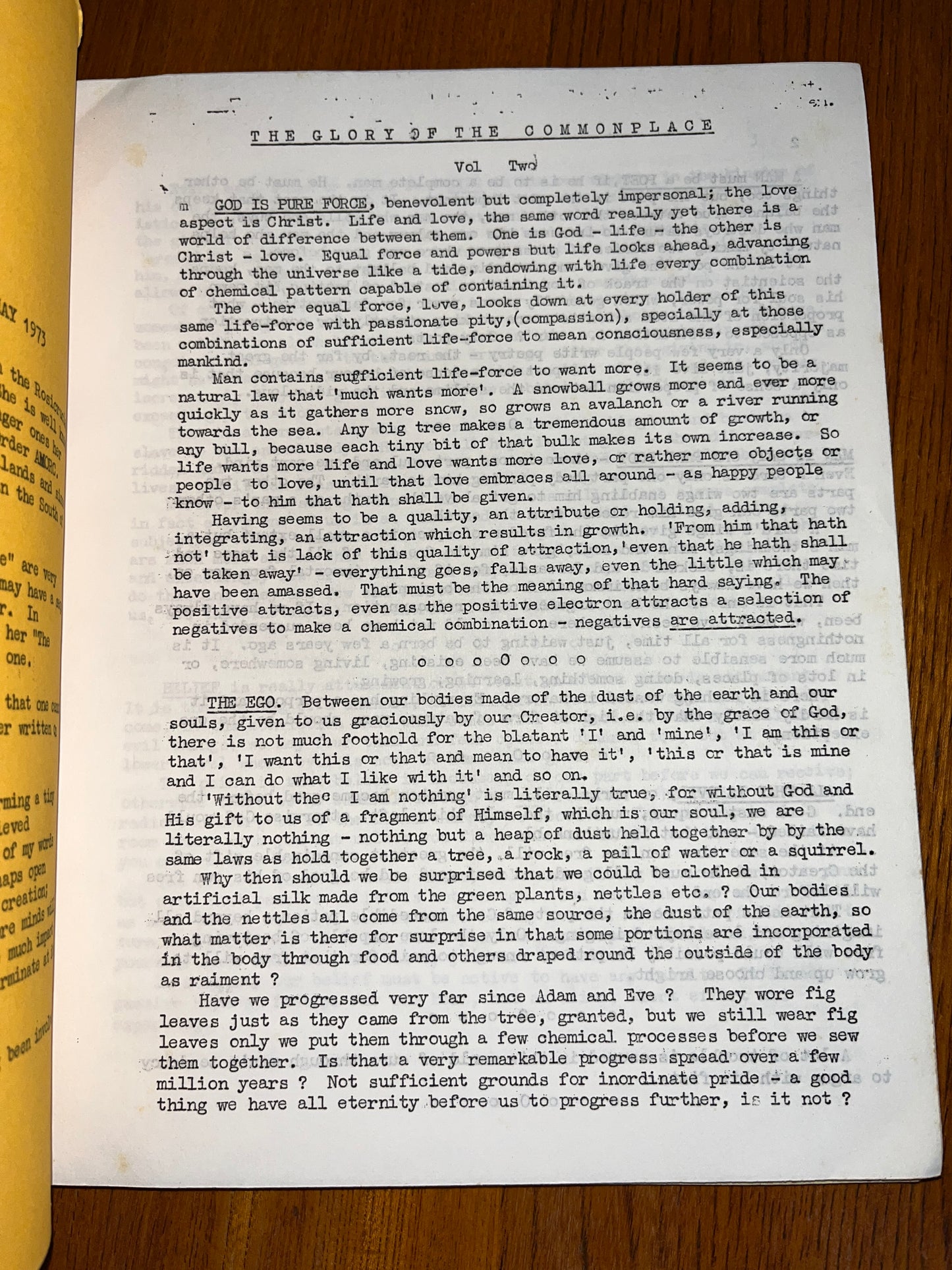 The Glory of the Commonplace - Thea Briton (1973 SIGNED RARE Rosicrucian booklet)