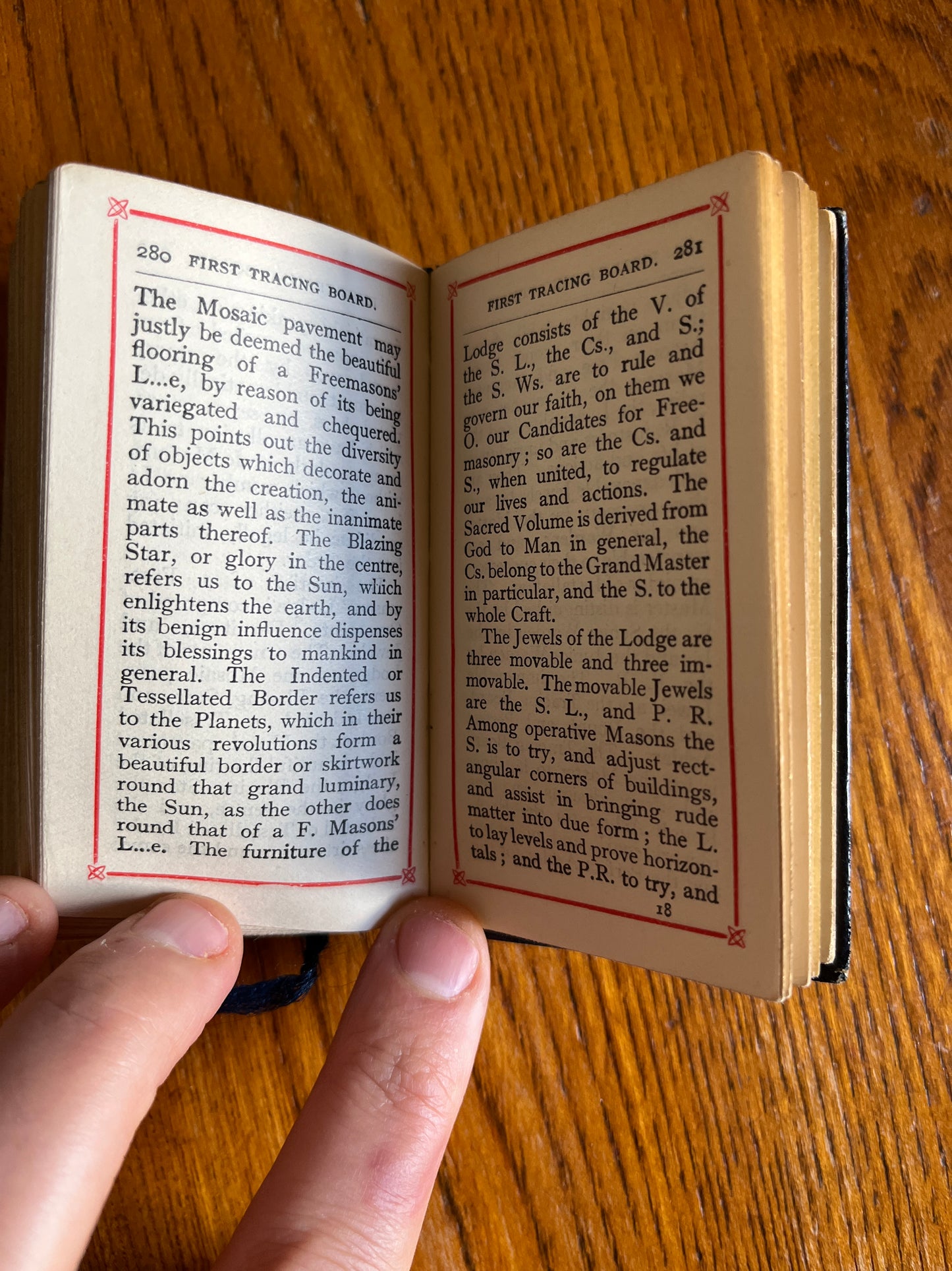The Perfect Ceremonies of Craft Masonry - Freemason Miniature Book 1929