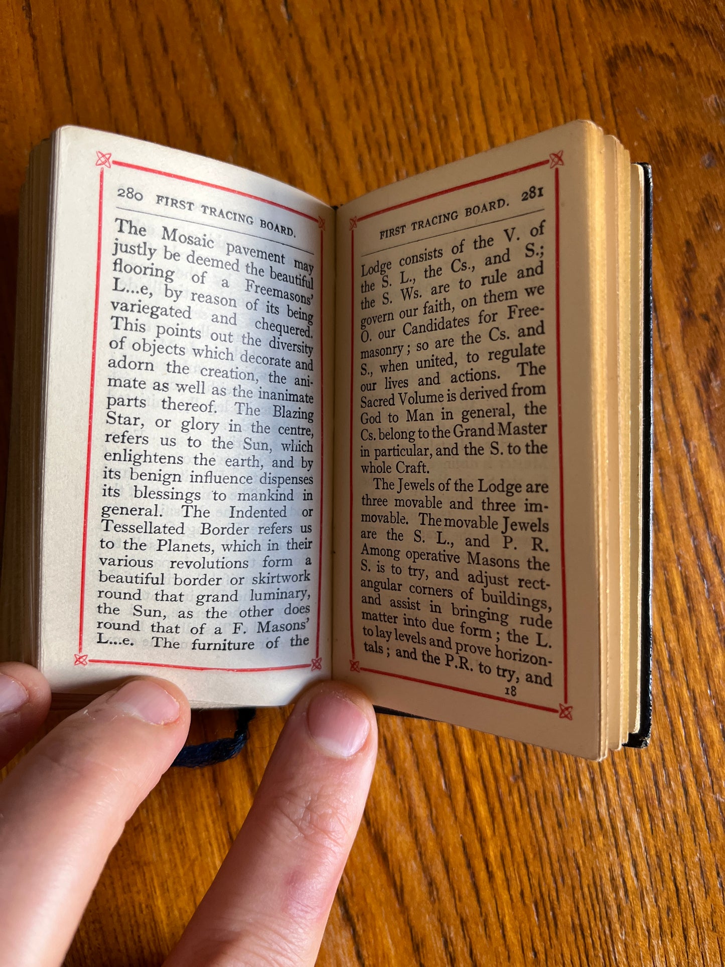 The Perfect Ceremonies of Craft Masonry - Freemason Miniature Book 1929