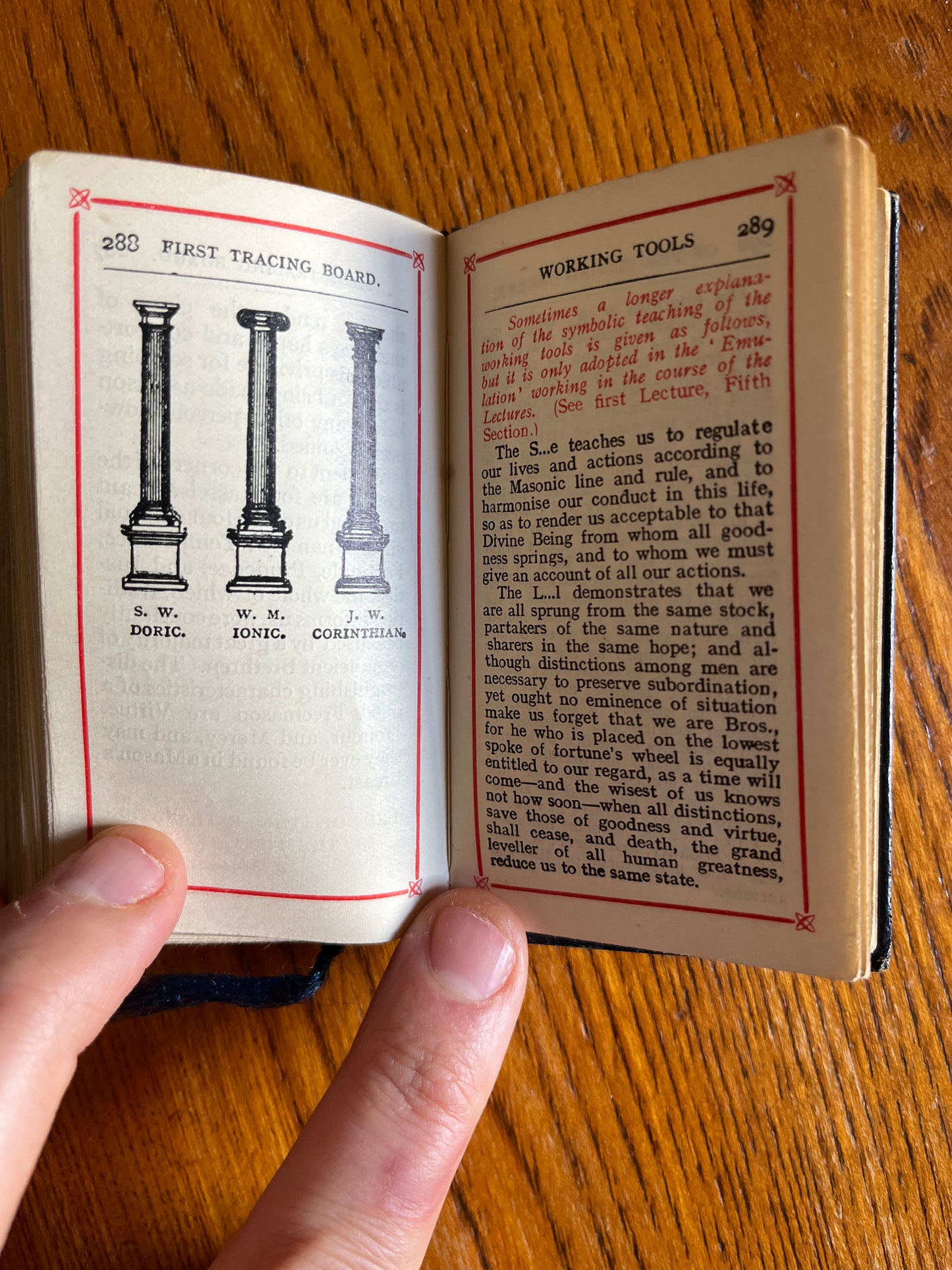 The Perfect Ceremonies of Craft Masonry - Freemason Miniature Book 1929