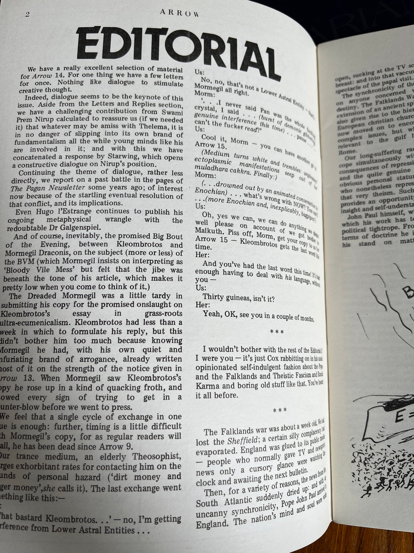 The Aquarian Arrow Issues 14 & 21 - EX LIBRIS KENNETH GRANT