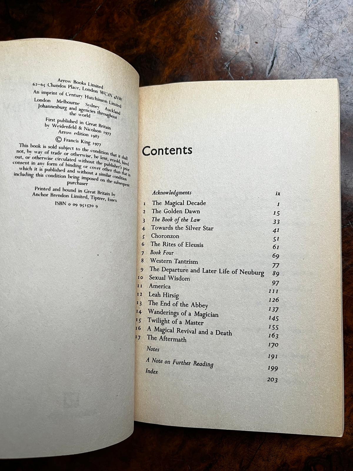 The Magical World of Aleister Crowley - Francis King (Arrow Edition)