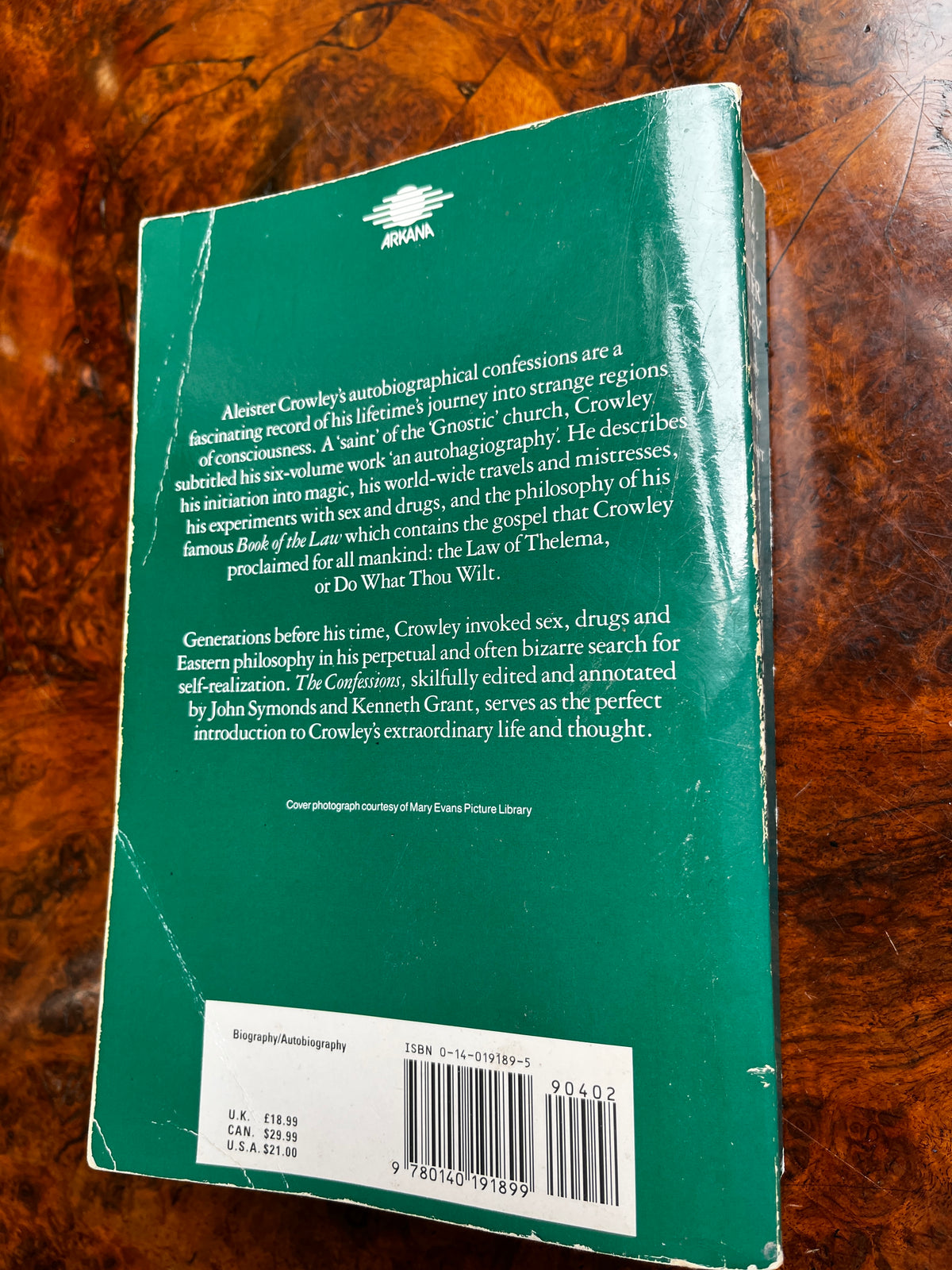 The Confessions of Aleister Crowley - Ed Kenneth Grant & John Symonds (Arkana)