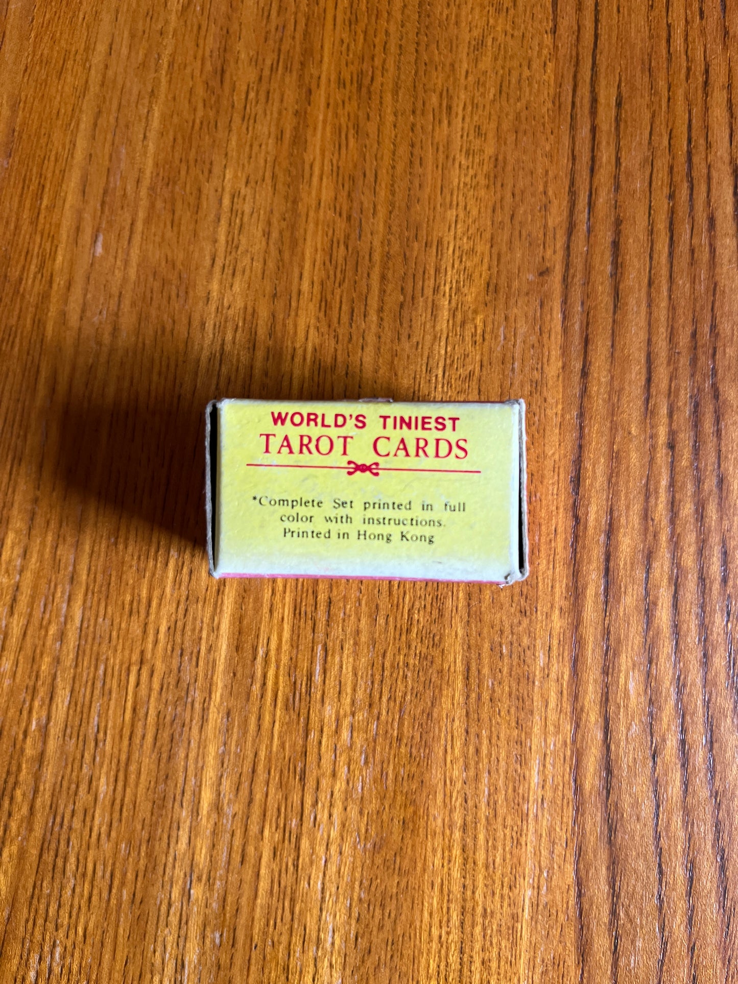 World's Tiniest Tarot Card Set - 1969