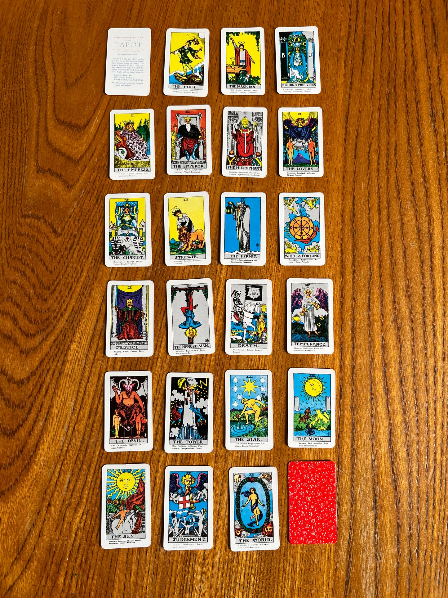 World's Tiniest Tarot Card Set - 1969
