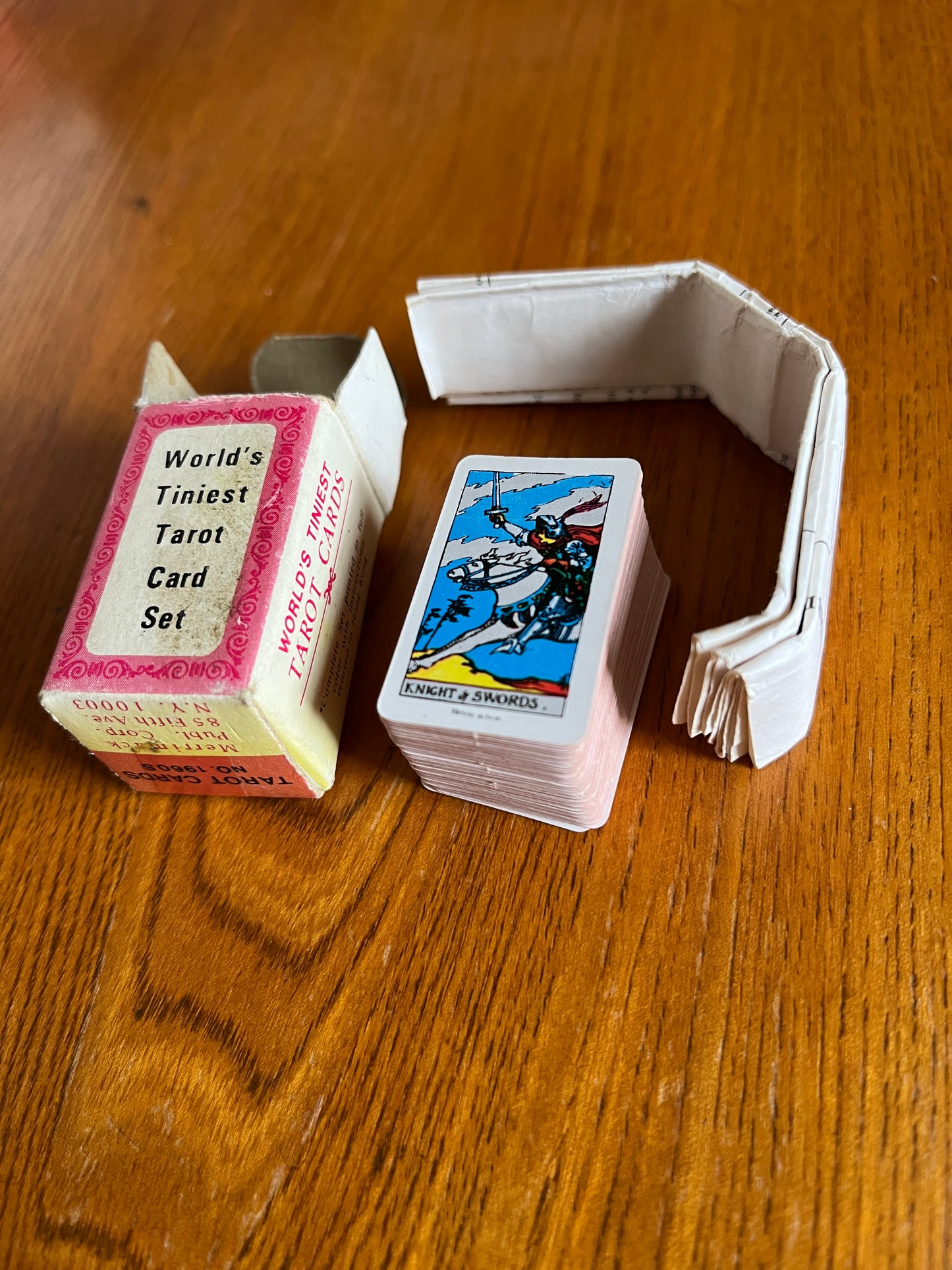 World's Tiniest Tarot Card Set - 1969