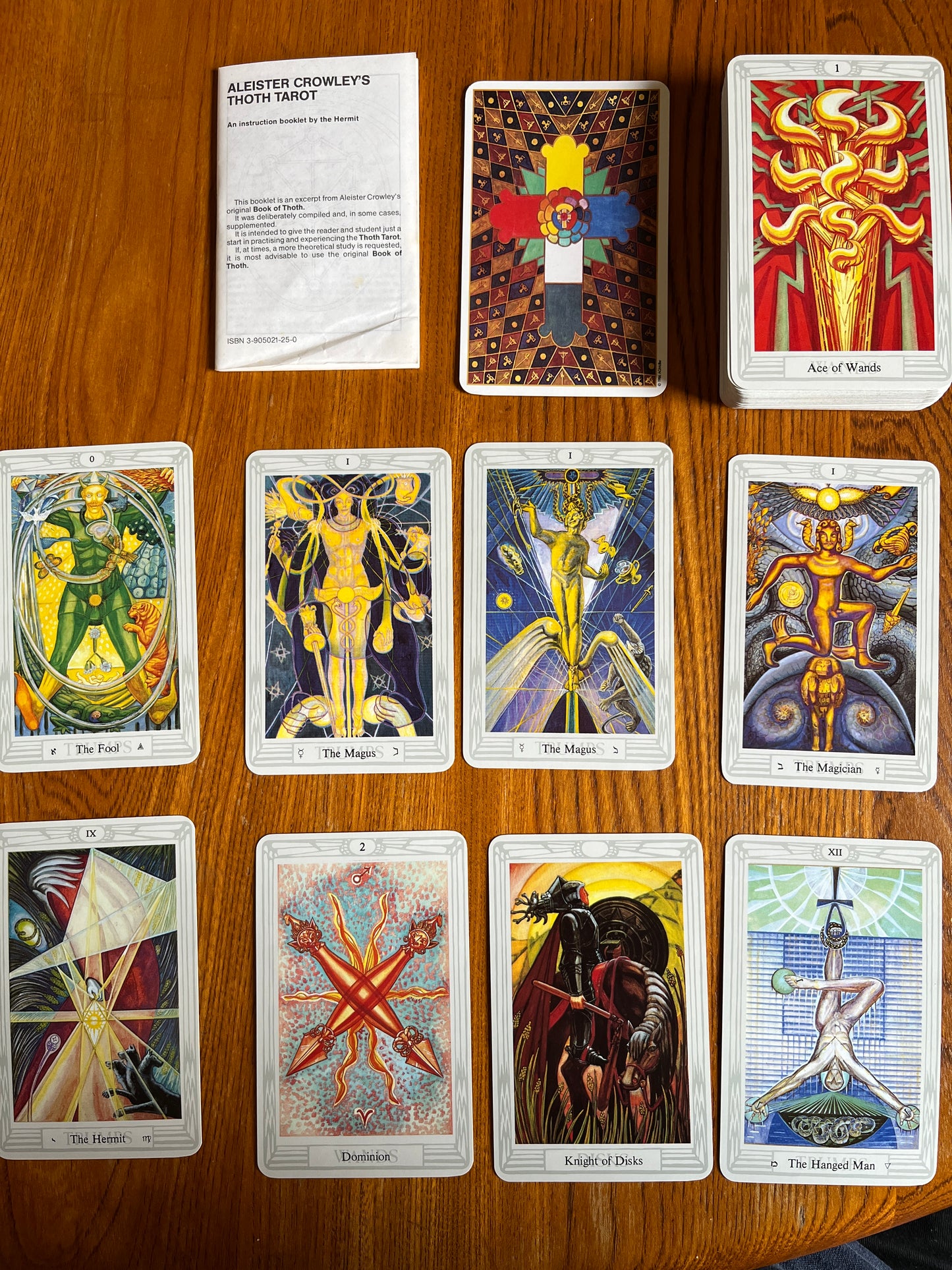 The Aleister Crowley Thoth Tarot - 1986 First Edition Thus (3 Magus')