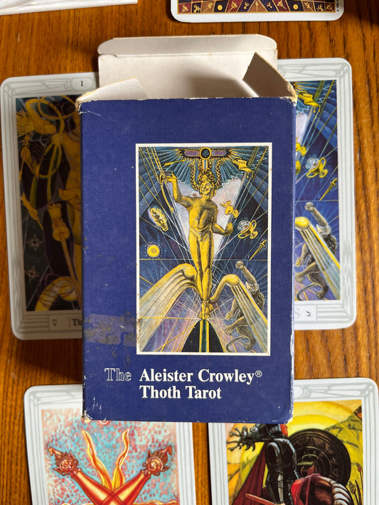 The Aleister Crowley Thoth Tarot - 1986 First Edition Thus (3 Magus')