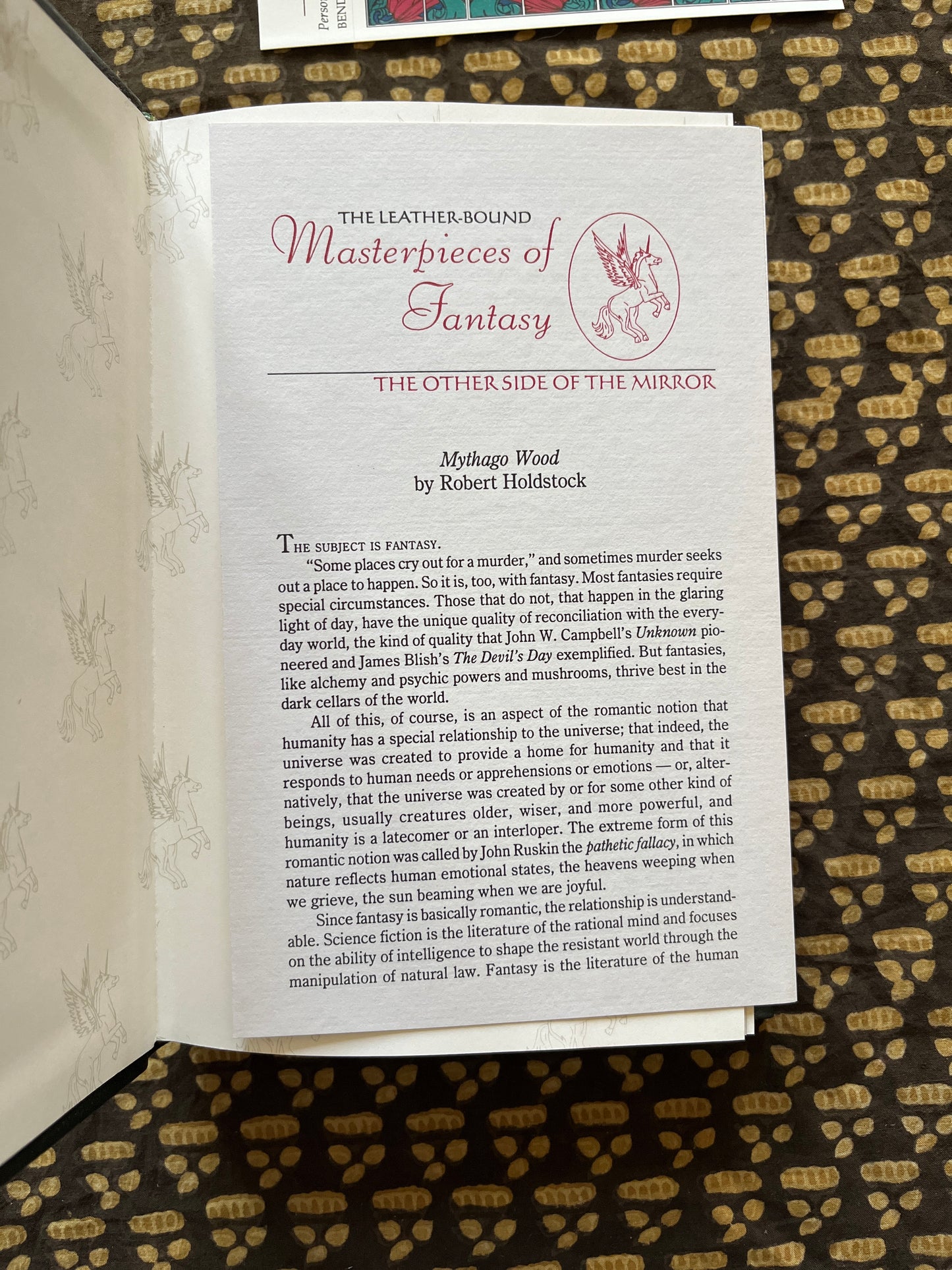 Mythago Wood - Robert Holdstock (EASTON PRESS DELUXE EDITION ILLUS. SIGNED AND WITH SIGNED LETTER)
