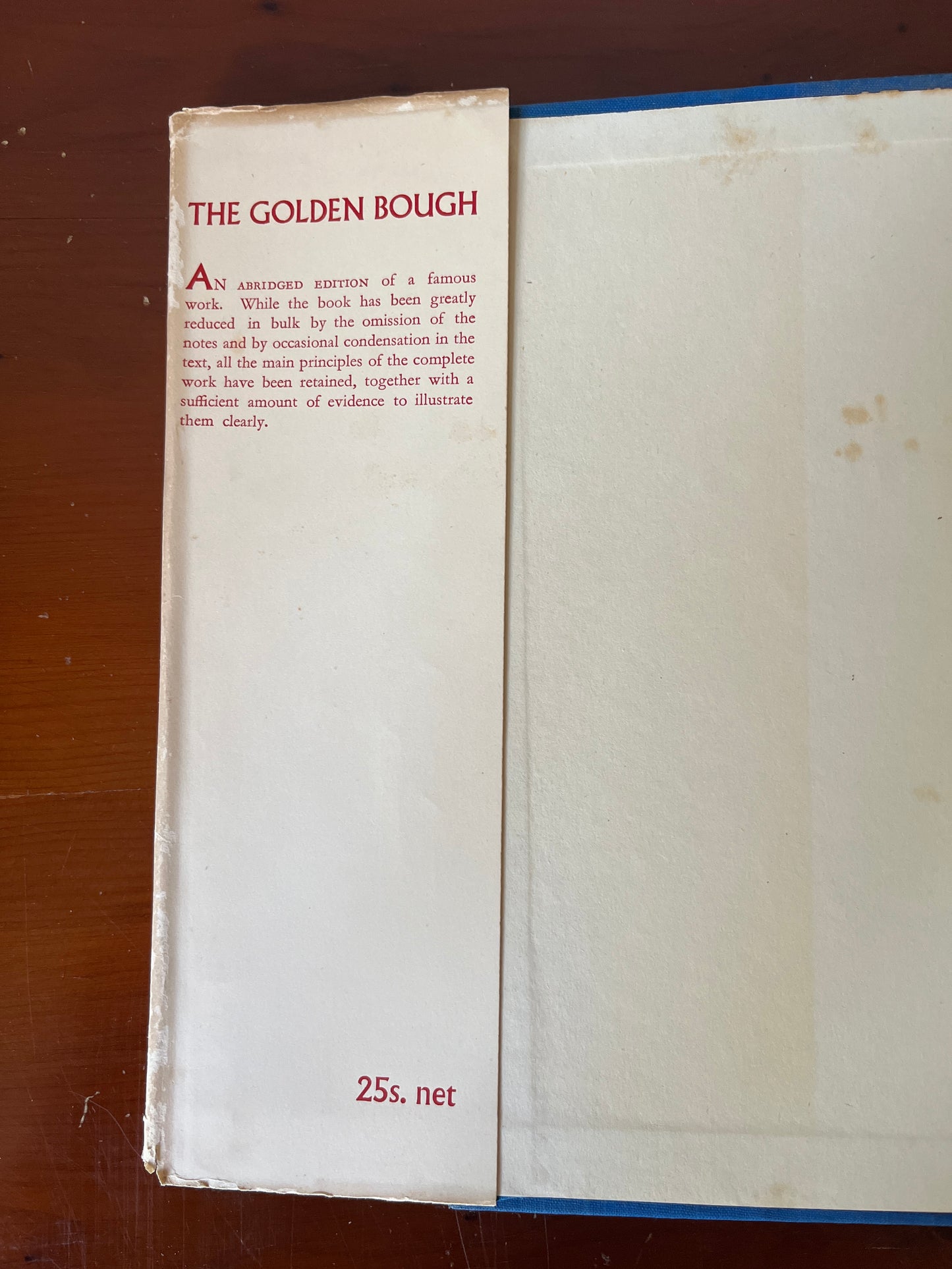 The Golden Bough - Sir James George Frazer (Abridged 1949 Hardback)