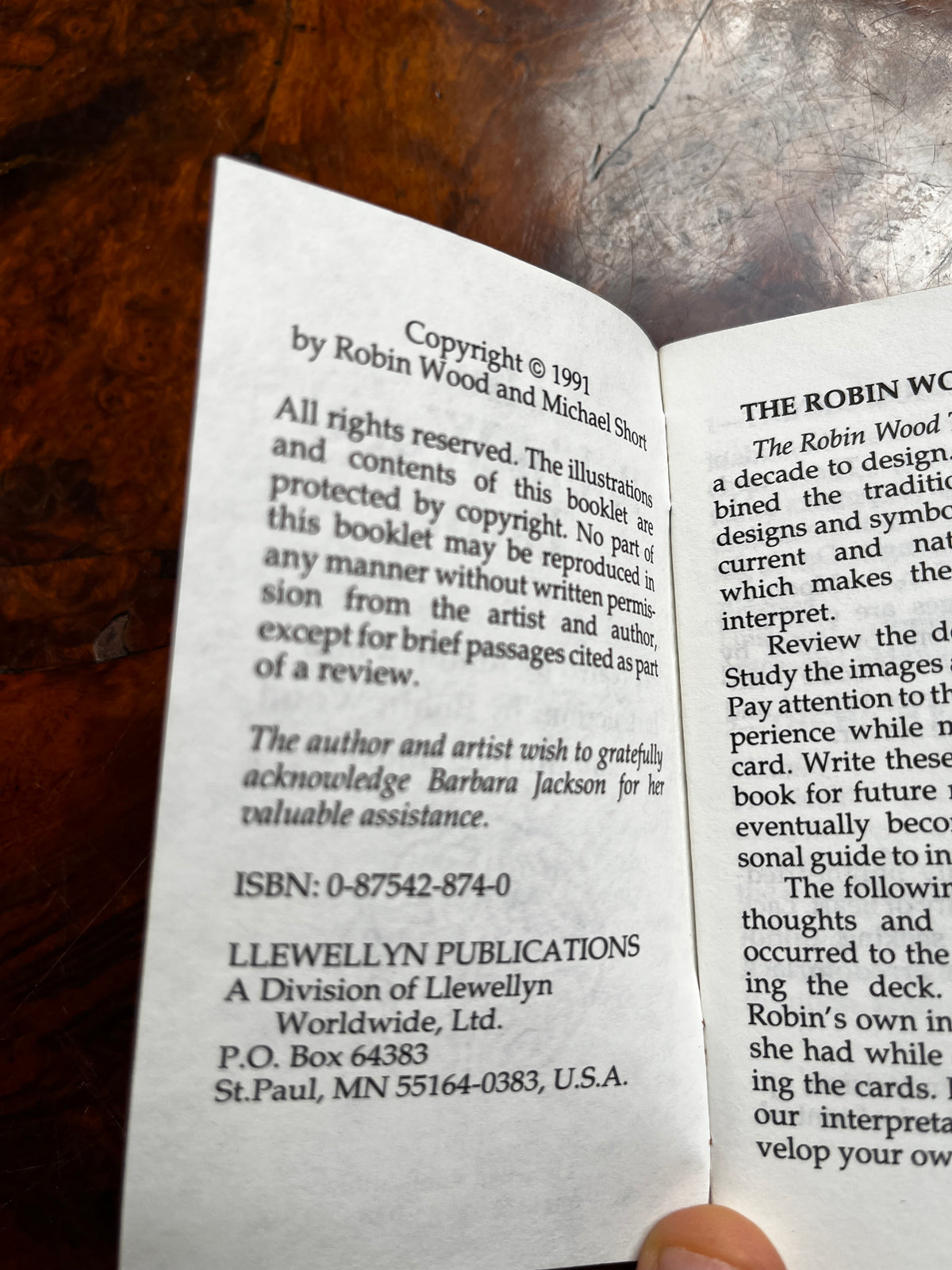 The Robin Wood Tarot (1991)