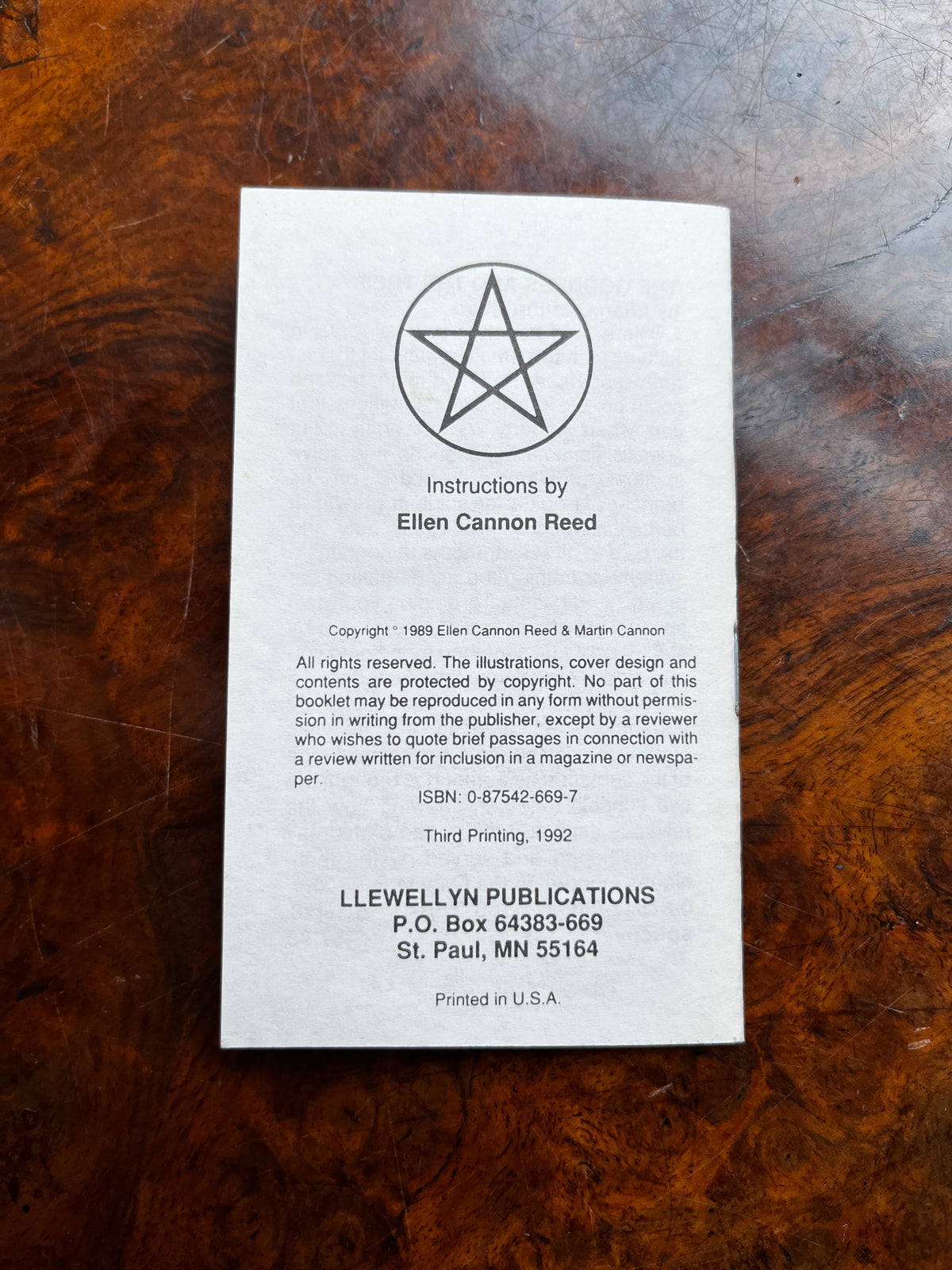 The Witches Tarot - Ellen Cannon Reed & Martin Cannon (Out of Print)