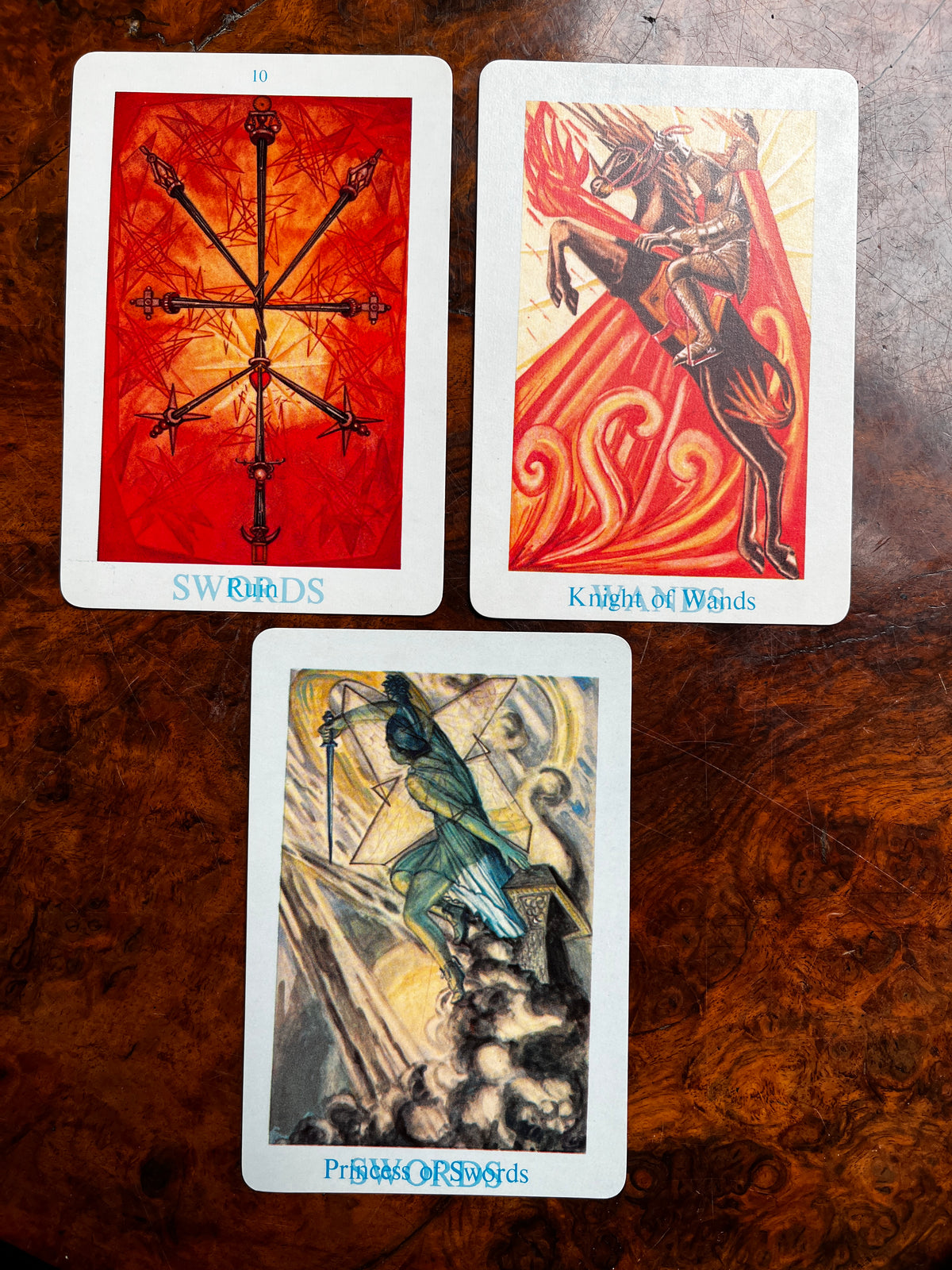 Thoth Tarot Cards - Aleister Crowley & Frieda Harris (Samuel Weiser Edition 1973 - "Version B")