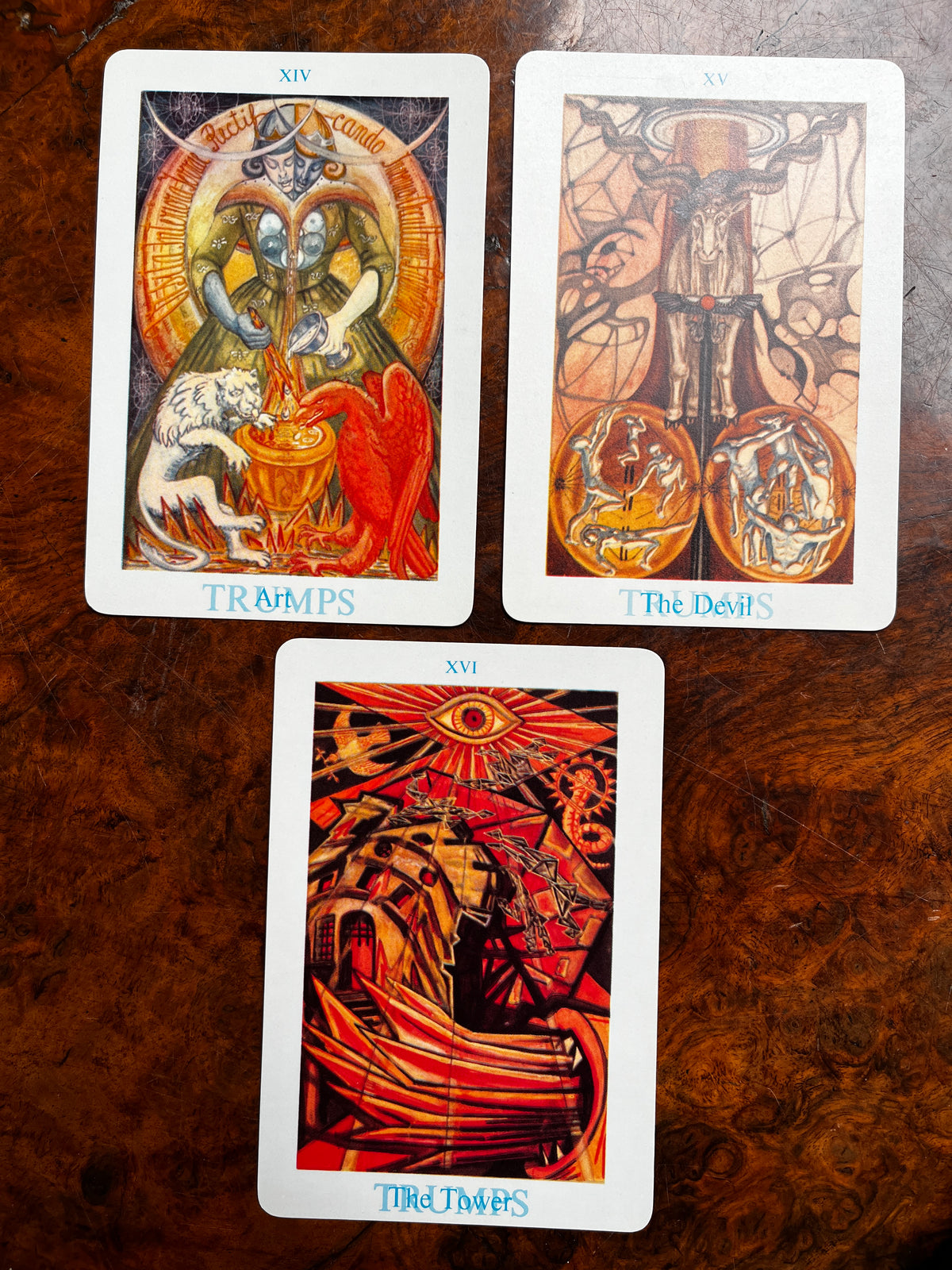 Thoth Tarot Cards - Aleister Crowley & Frieda Harris (Samuel Weiser Edition 1973 - "Version B")