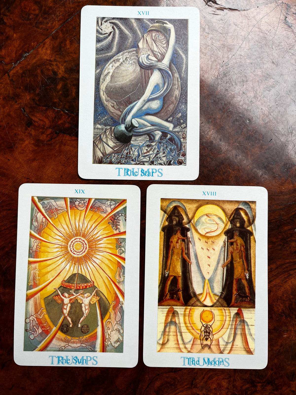Thoth Tarot Cards - Aleister Crowley & Frieda Harris (Samuel Weiser Edition 1973 - "Version B")