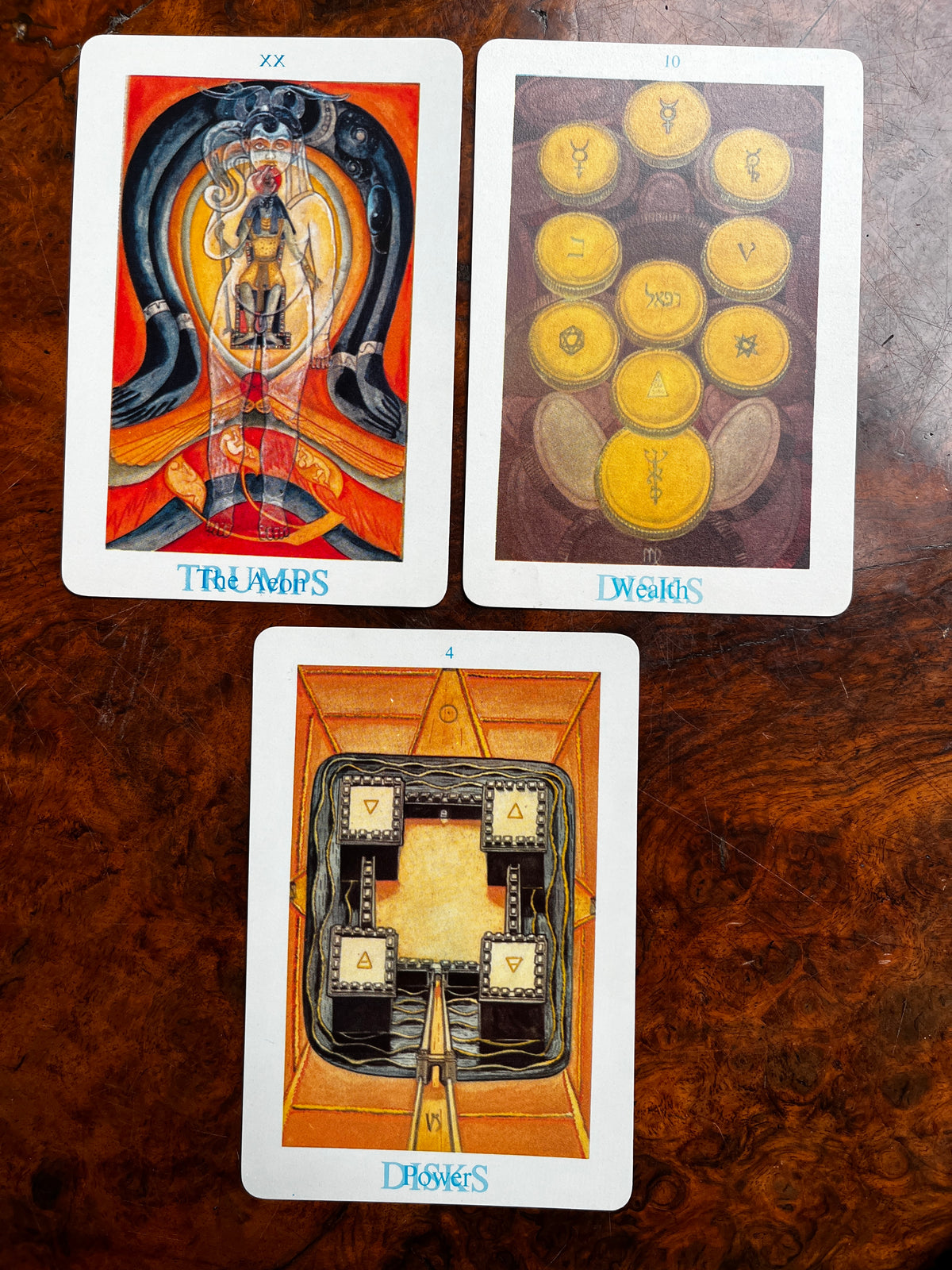 Thoth Tarot Cards - Aleister Crowley & Frieda Harris (Samuel Weiser Edition 1973 - "Version B")