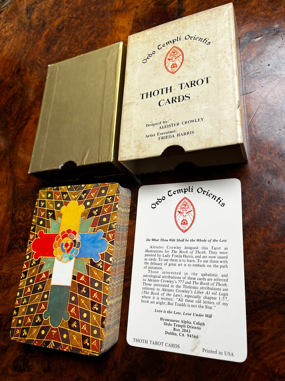 Thoth Tarot Cards - Aleister Crowley & Frieda Harris (Samuel Weiser Edition 1973 - "Version B")