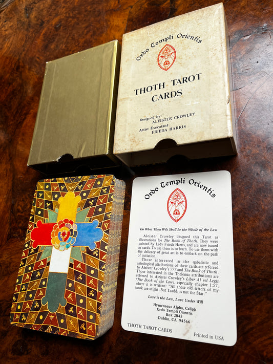 Thoth Tarot Cards - Aleister Crowley & Frieda Harris (Samuel Weiser Edition 1973 - "Version B")