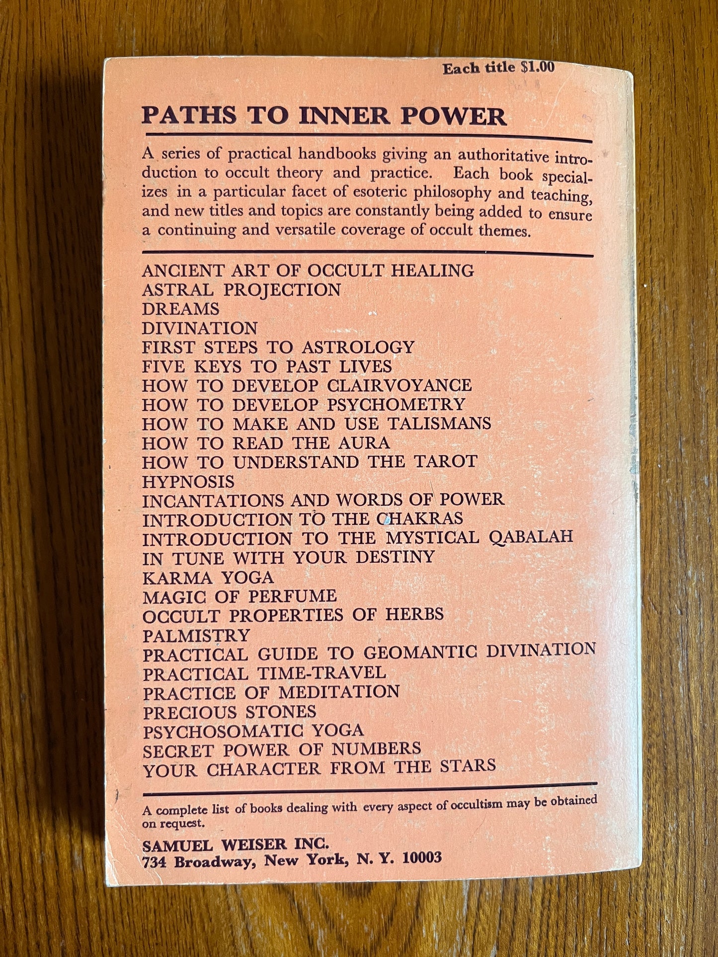 Introduction to the Chakras - Peter Rendel (First Edition, Paths to Inner Power)