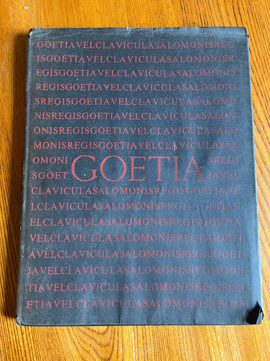 The Book of the Goetia of Solomon the King - Aleister Crowley (First Facsimile Edition 1976)