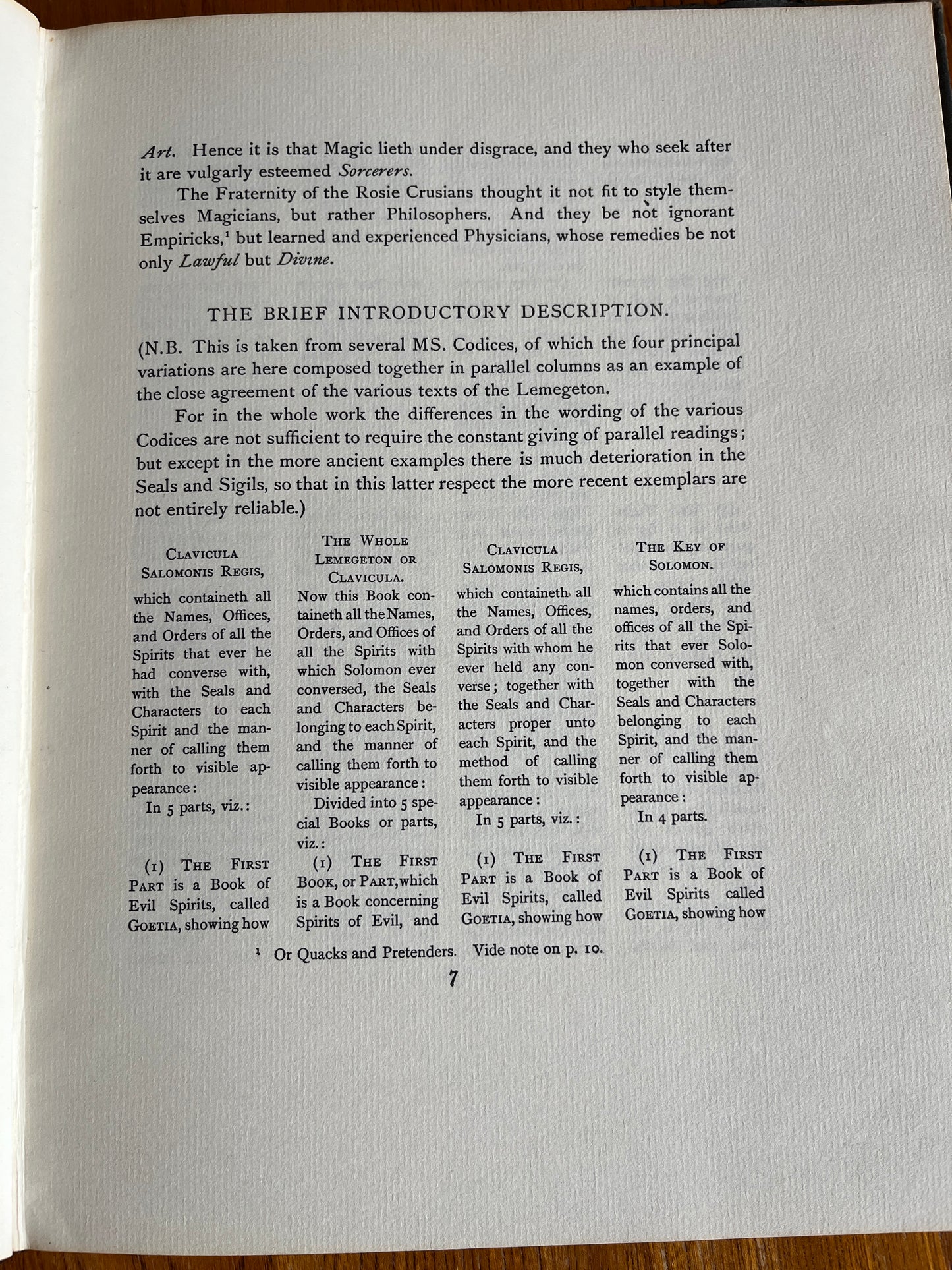 The Book of the Goetia of Solomon the King - Aleister Crowley (First Facsimile Edition 1976)