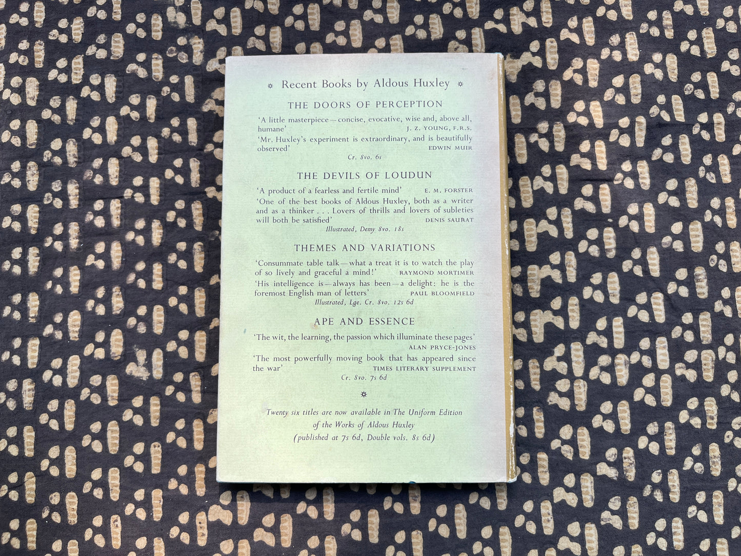 The Genius and the Goddess [First Edition] - Aldous Huxley
