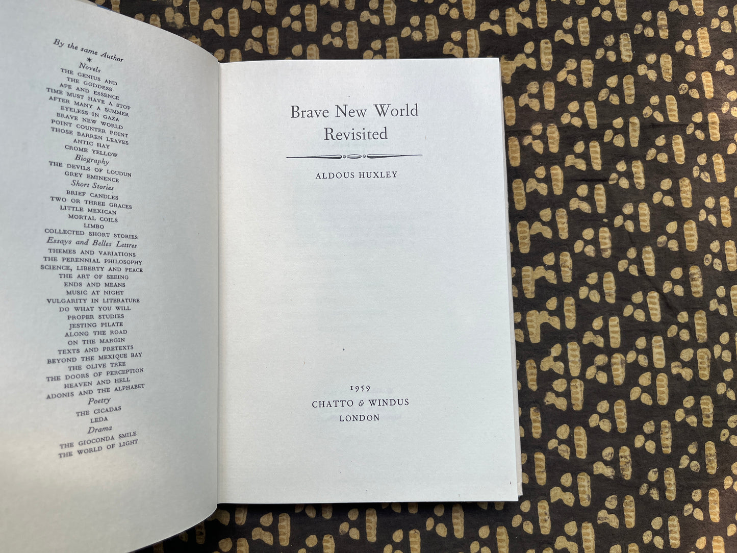 Brave New World Revisited [First Edition] - Aldous Huxley