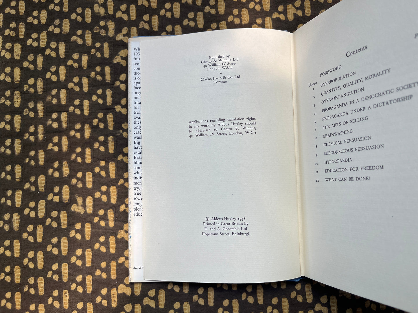 Brave New World Revisited [First Edition] - Aldous Huxley