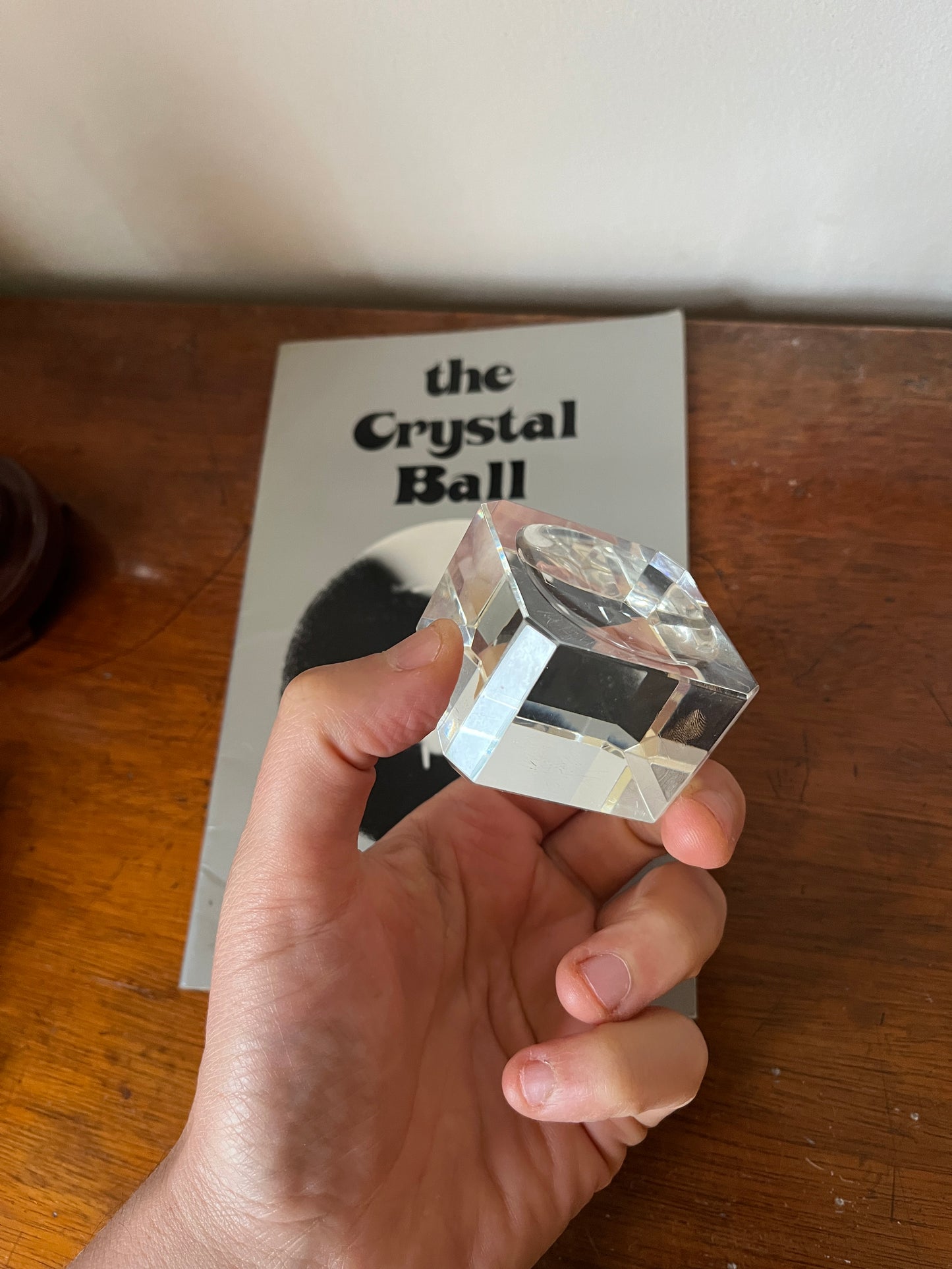 Crystal Ball with Glass Stand and Guidebook