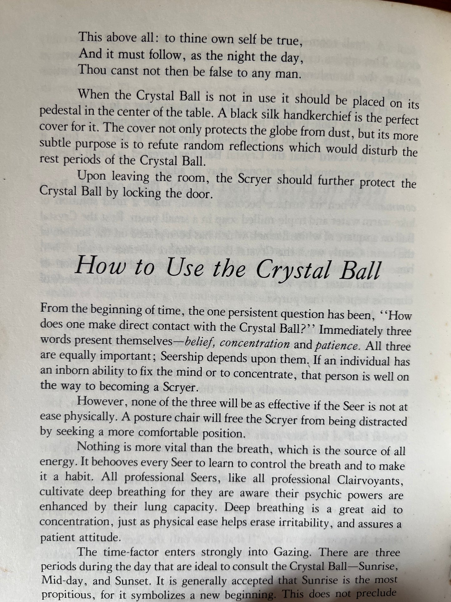 Crystal Ball with Glass Stand and Guidebook