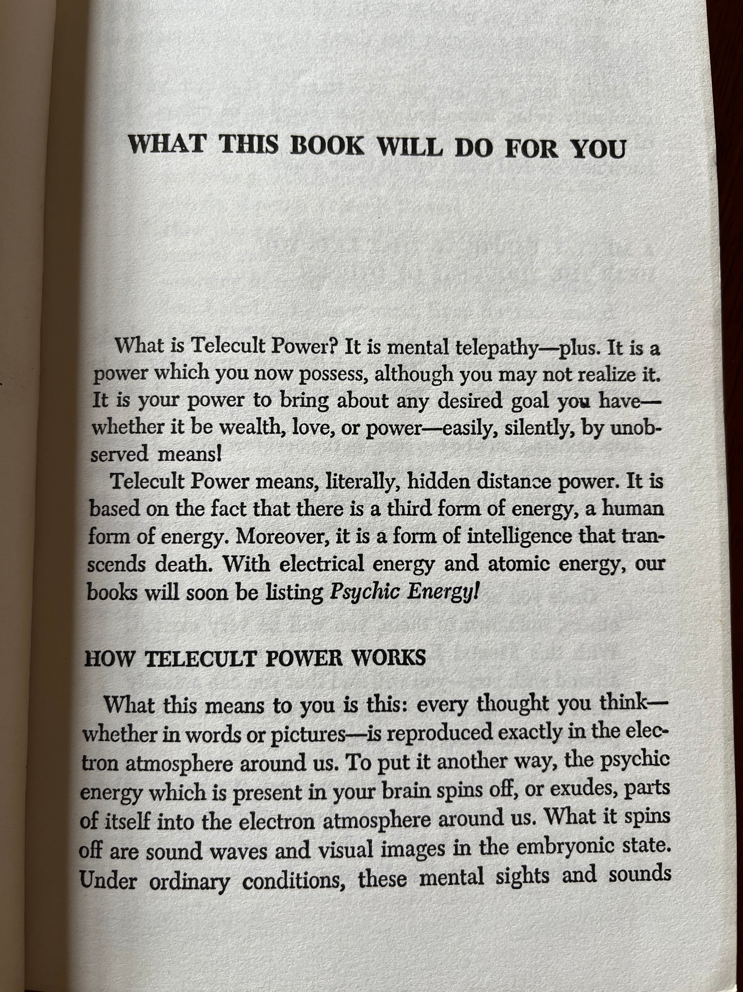 Telecult Power: The Amazing New Way to Psychic and Occult Wonders - Reese P Dubin