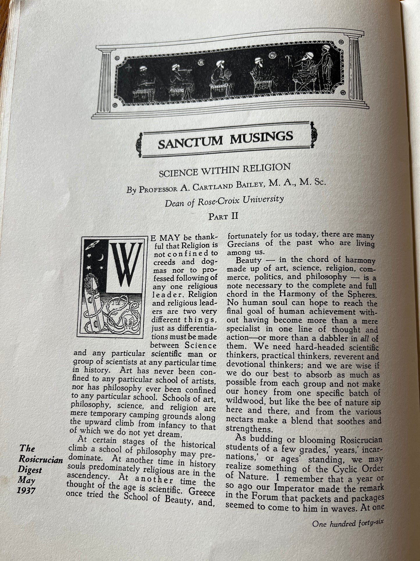 The Rosicrucian Digest - March, May & July 1937 Secret Society Magazines