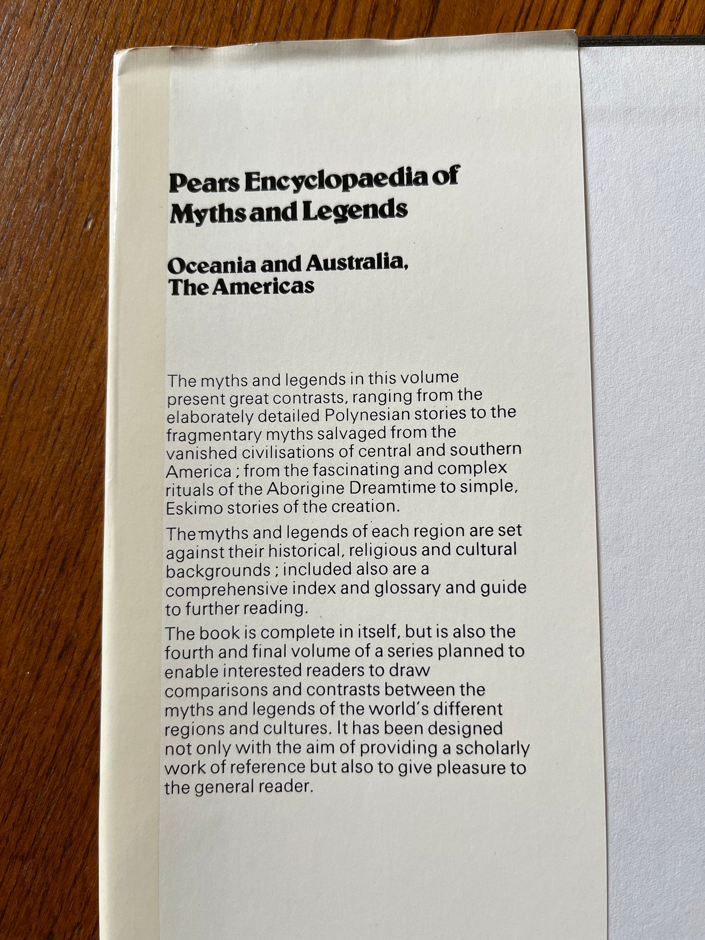 Pears Encyclopaedia of Myths and Legends: Oceania and Australia, The Americas