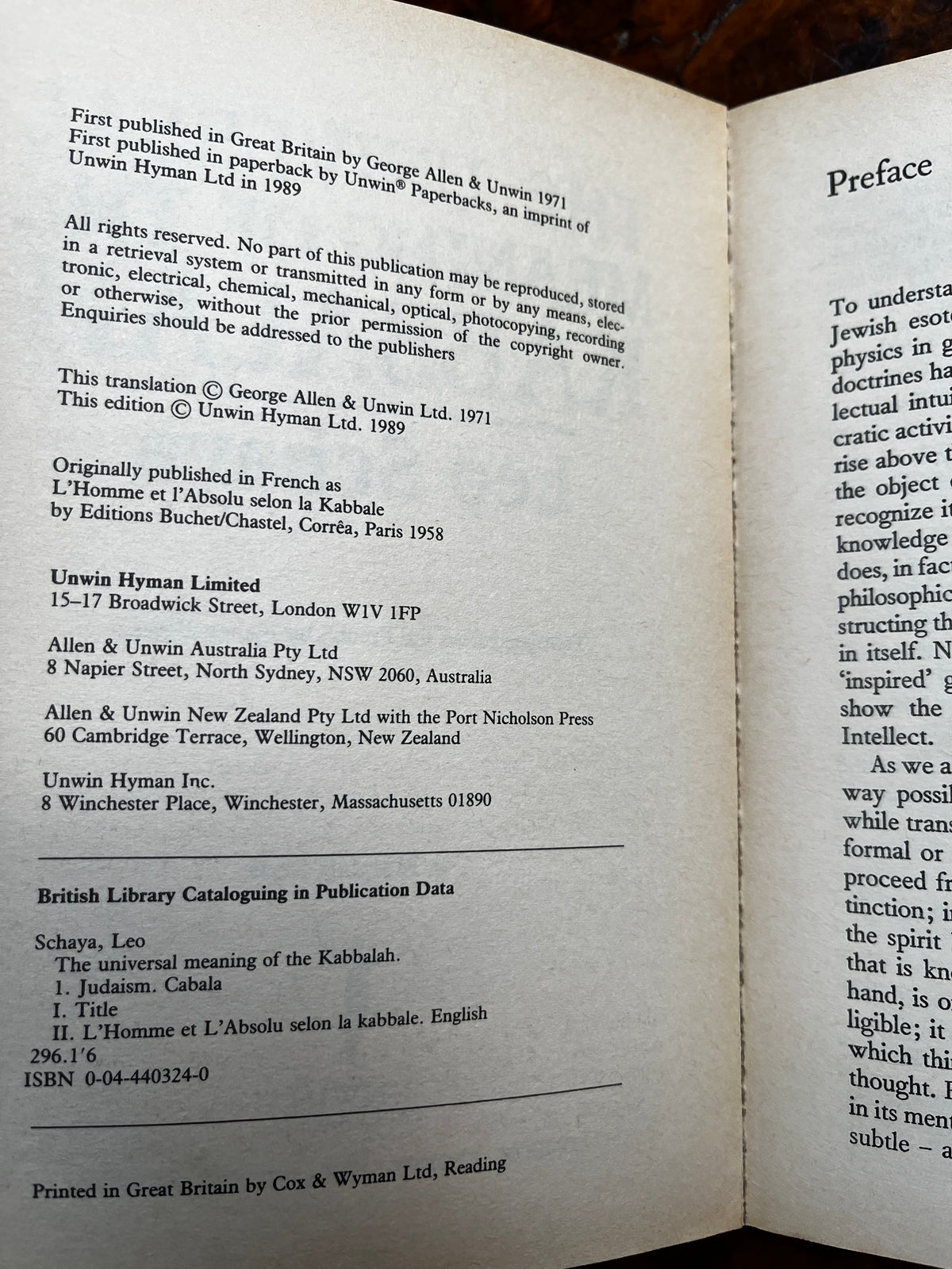 The Universal Meaning of the Kabbalah - Leo Schaya