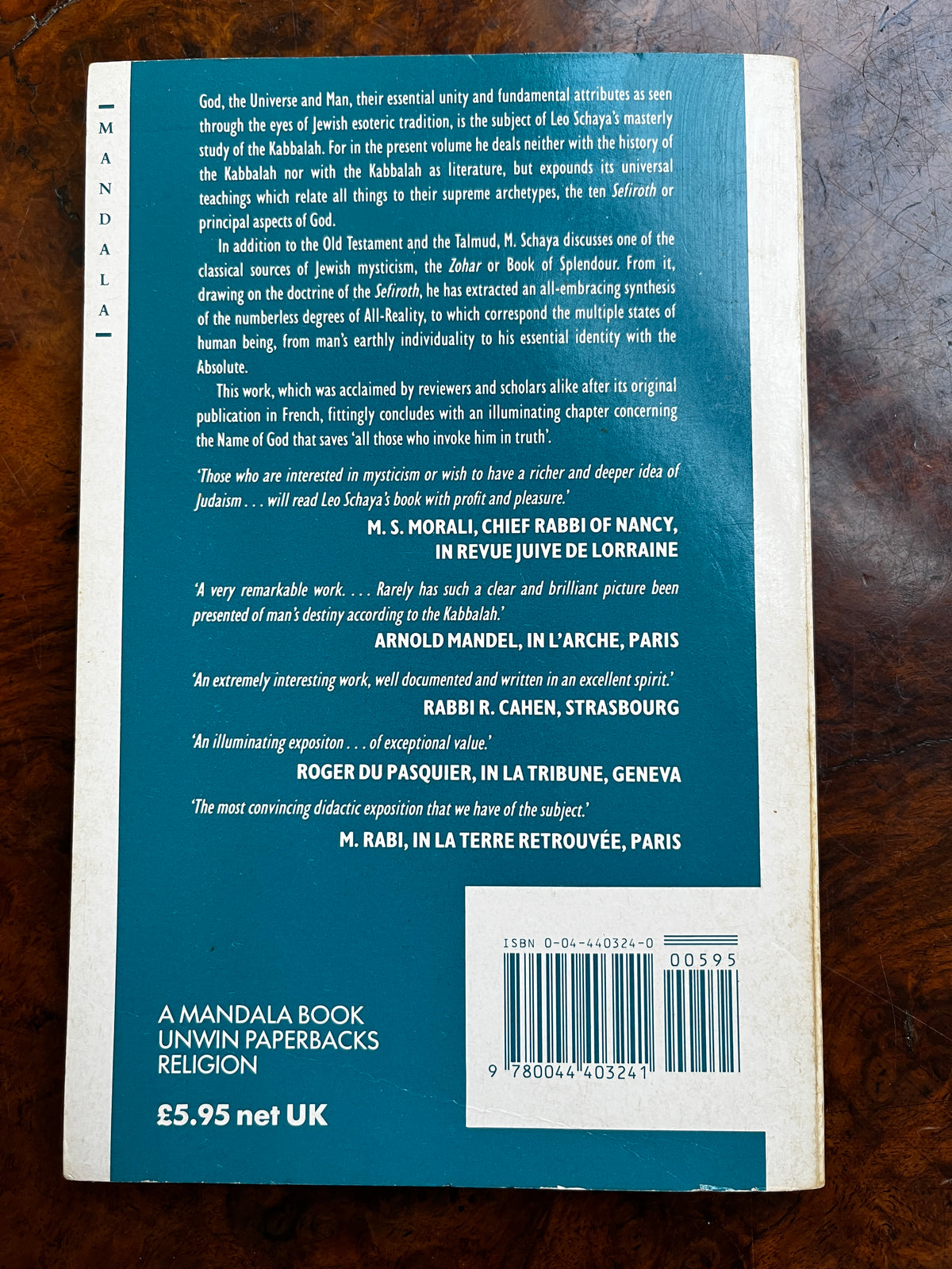 The Universal Meaning of the Kabbalah - Leo Schaya