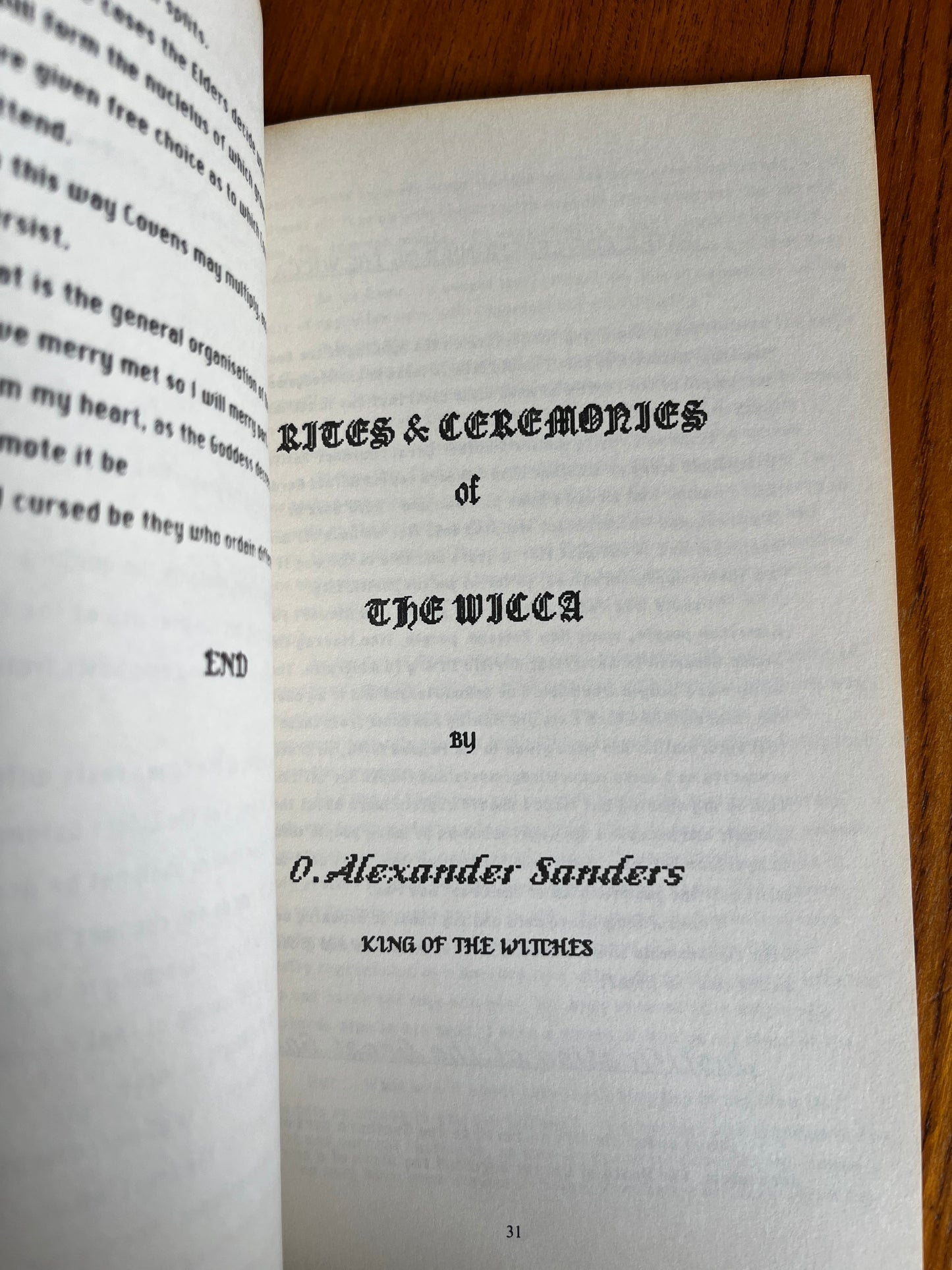 Witchcraft as an Initiatory Path: Vol 1 & 2 - Alexander Sanders (RARE FIRST EDITION ZINE)