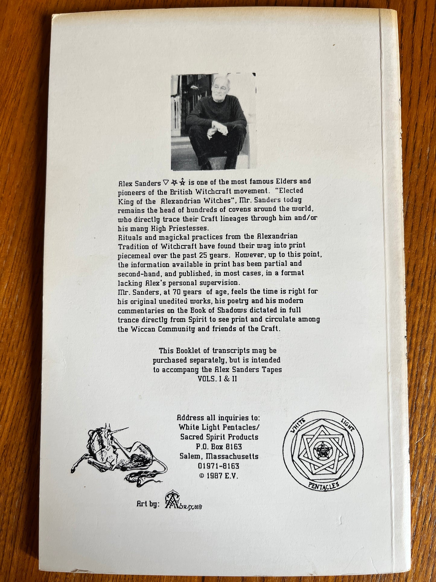 Witchcraft as an Initiatory Path: Vol 1 & 2 - Alexander Sanders (RARE FIRST EDITION ZINE)