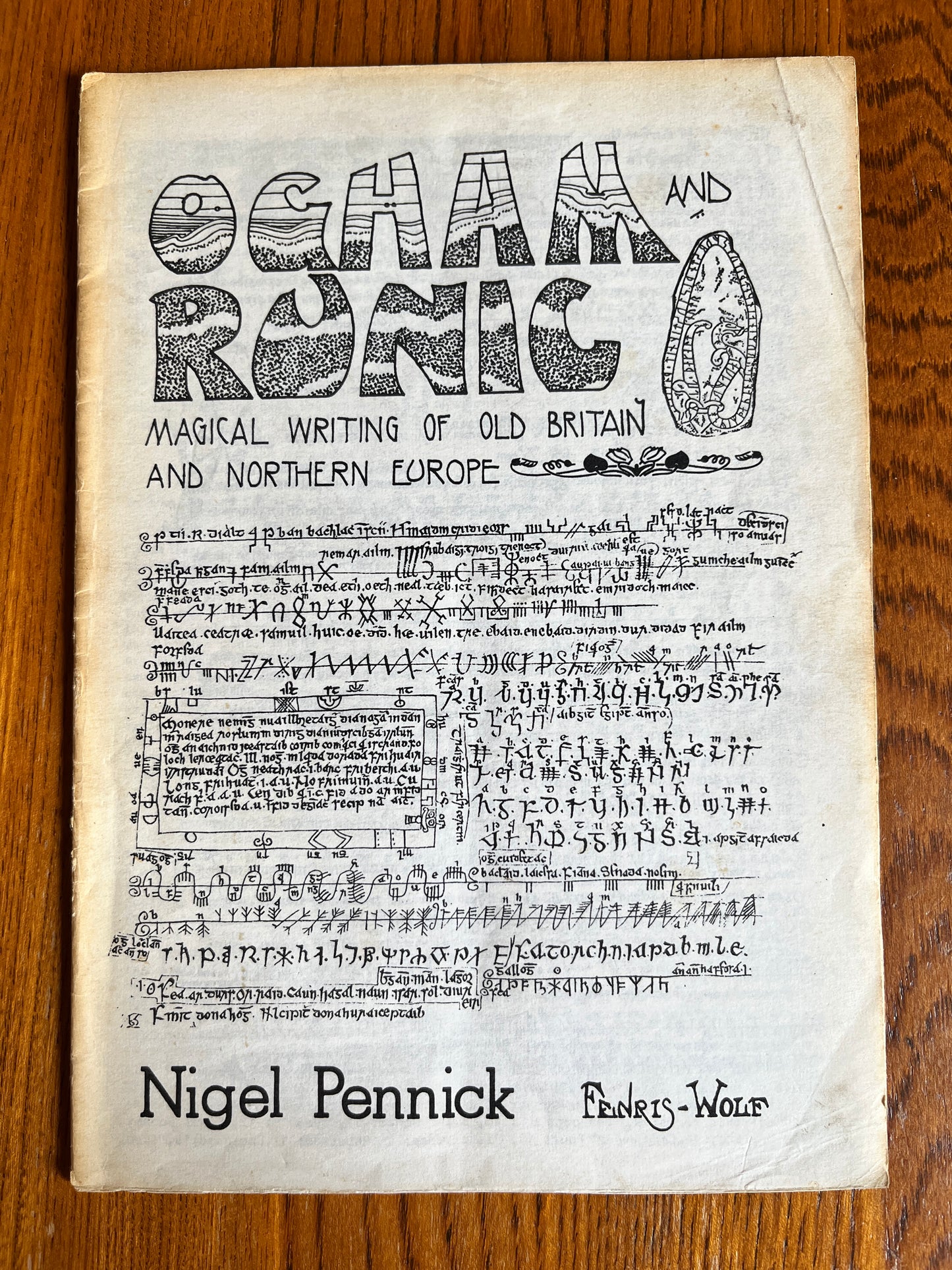 Ogham and Runic: Magical Writing - Nigel Pennick, Fenris-Wolf (RARE ZINE)