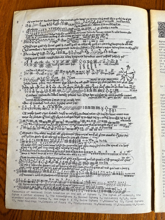 Ogham and Runic: Magical Writing - Nigel Pennick, Fenris-Wolf (RARE ZINE)